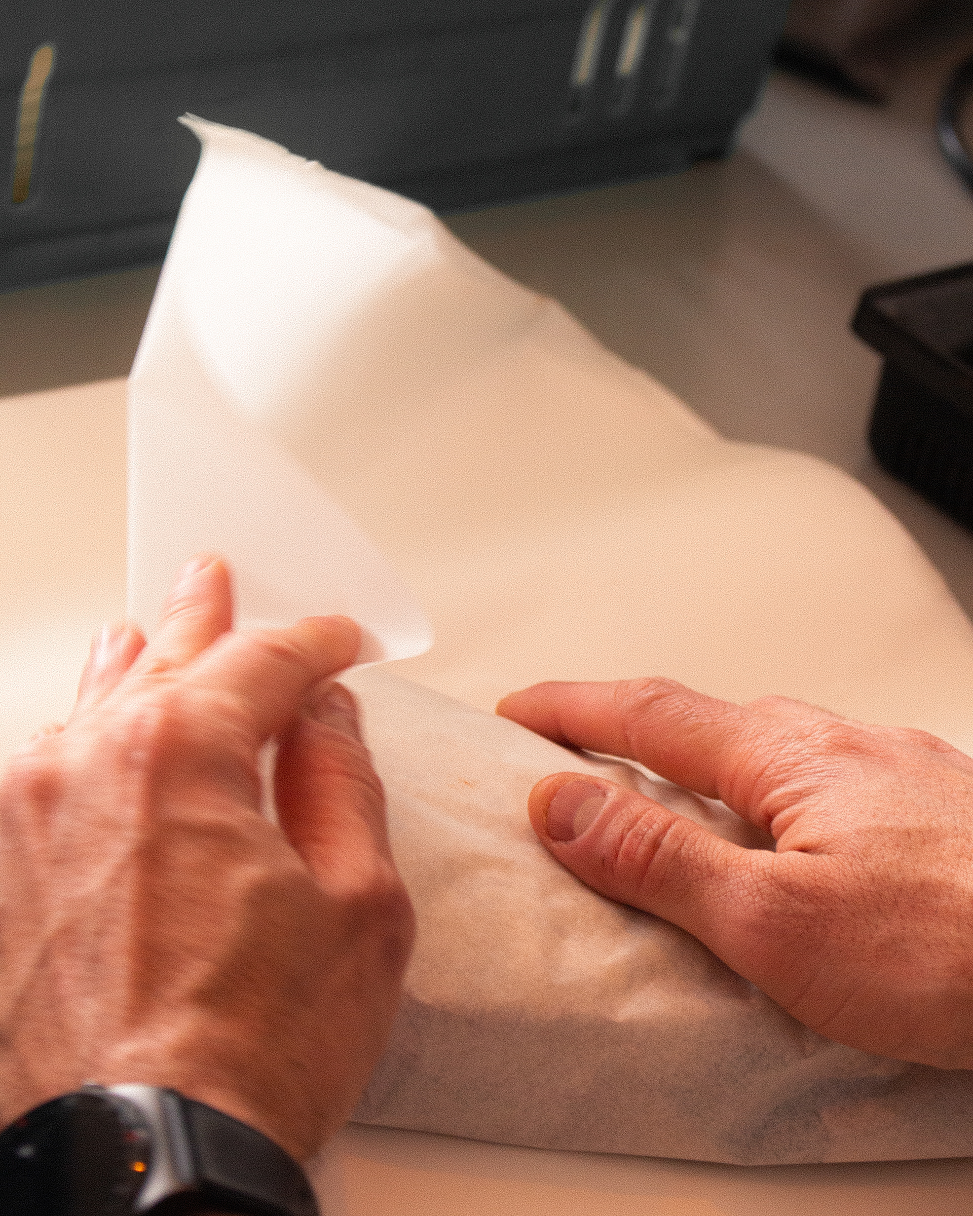 Wrapping sandwiches at Gaillot et Gray Harold's Cross 