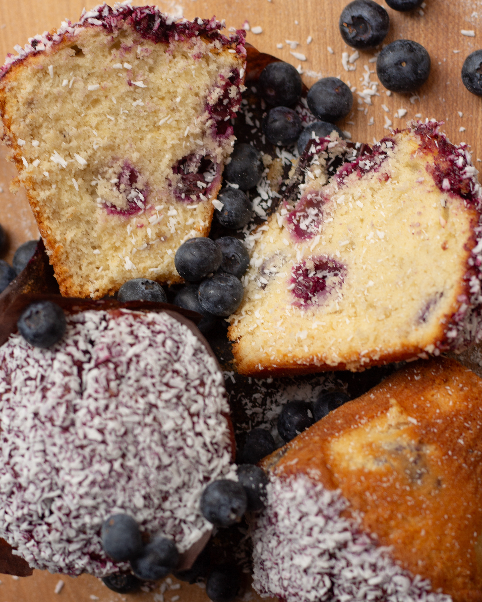 Coconut Blueberry Muffin Keogh's Cafe