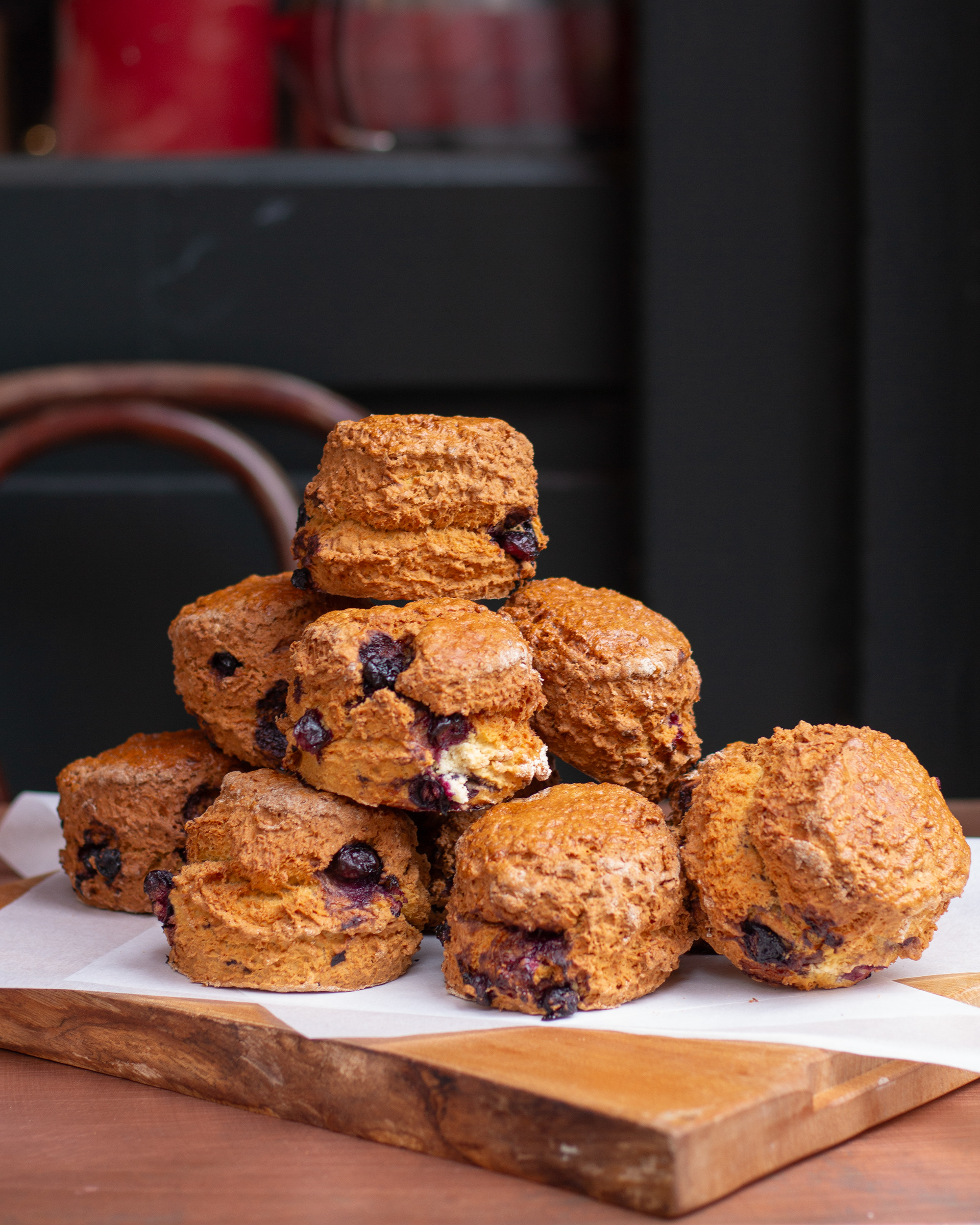 Stacked Scones Keogh's Cafe