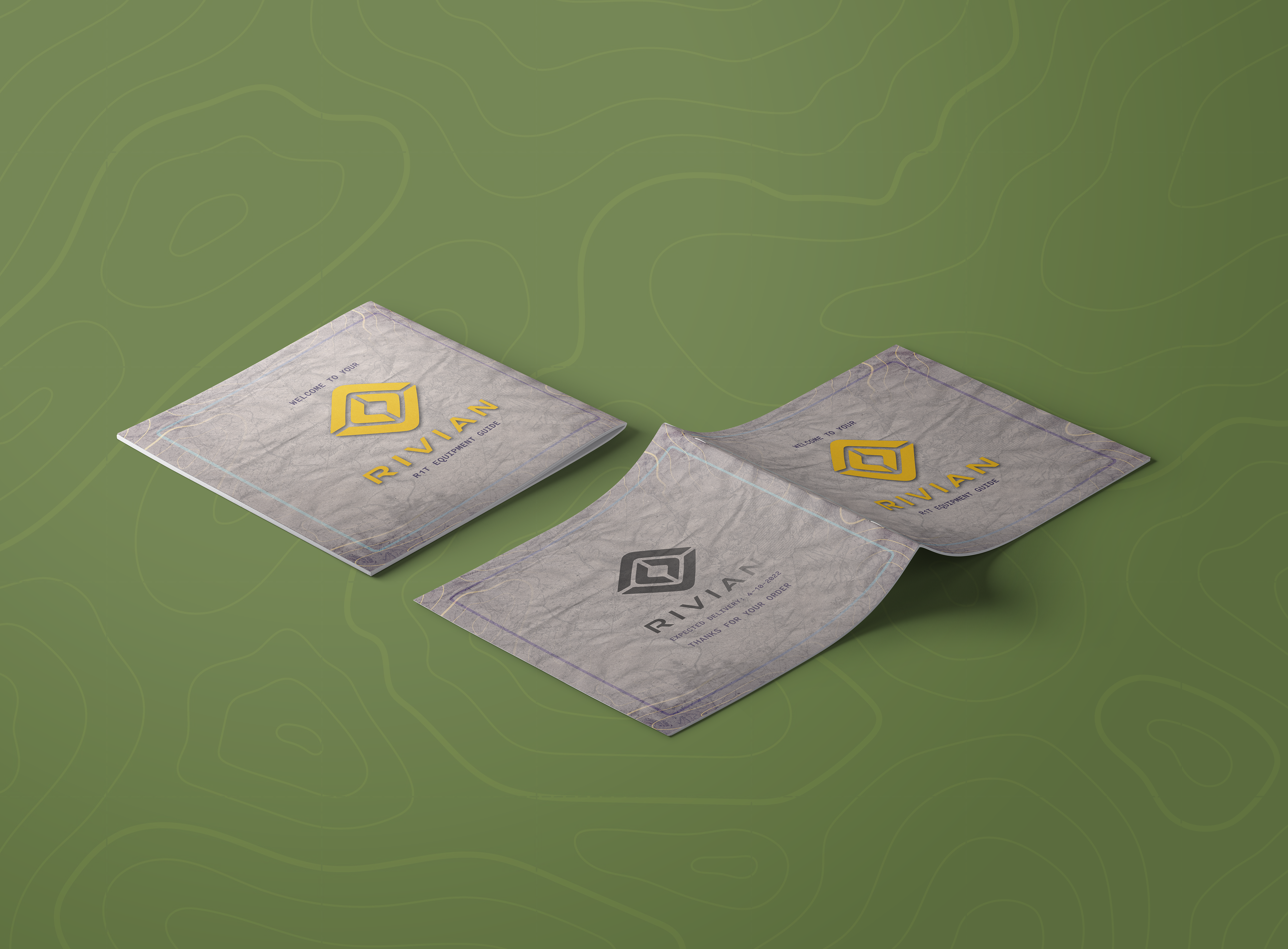 Front and Back Covers - Grey = Rear; Yellow = Front