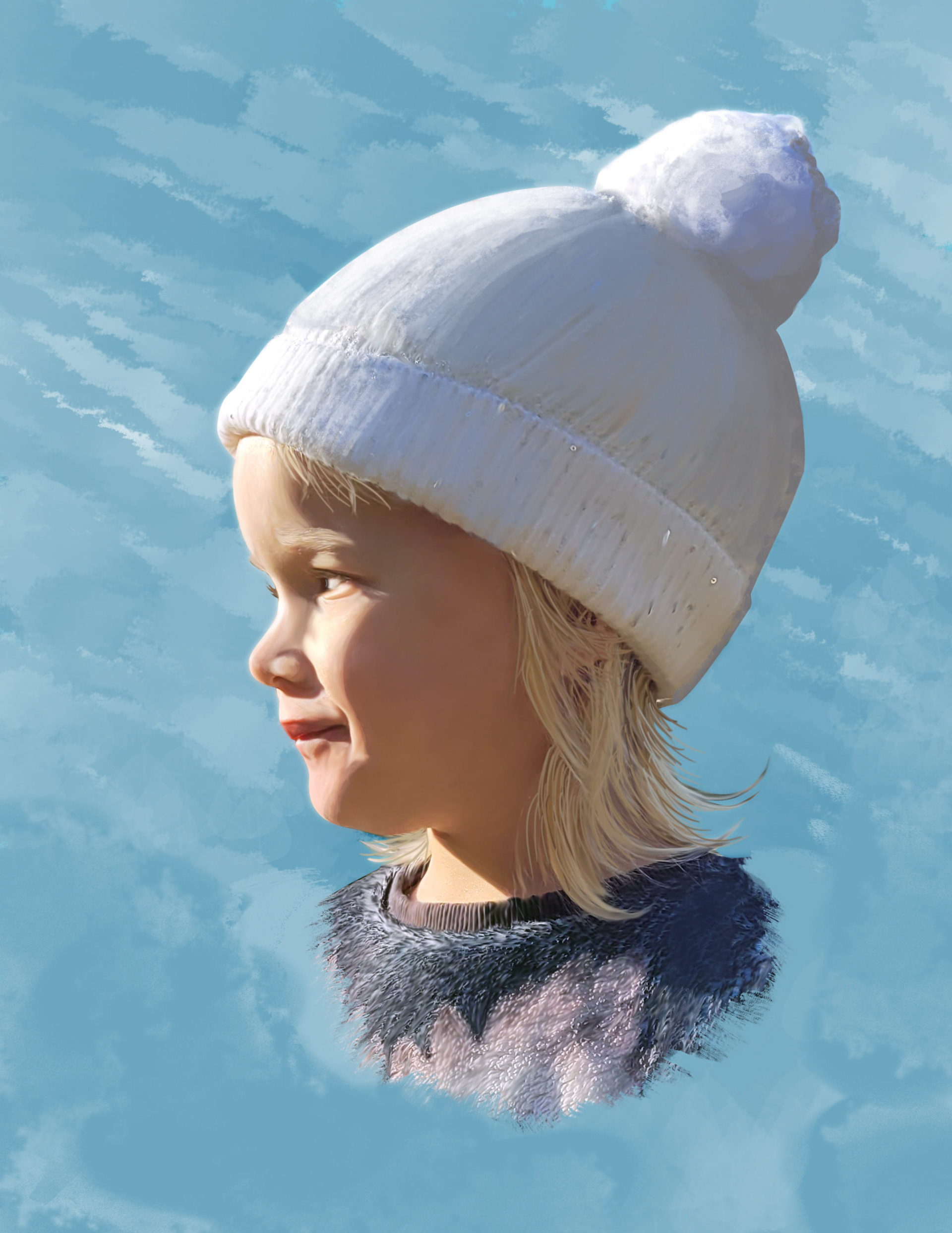 Dessin numérique d'après portrait