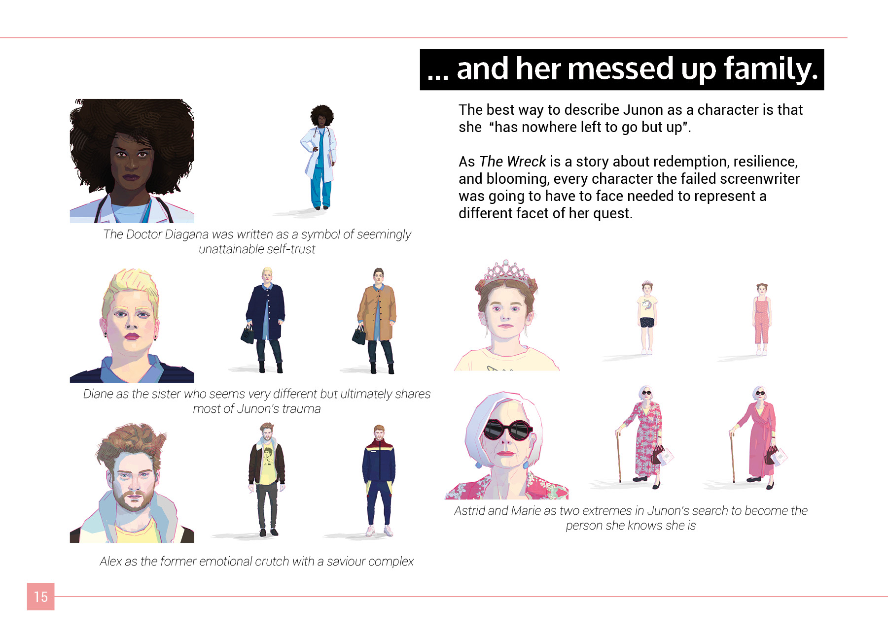 Mise en page d'un livret de présentation pour le jeu vidéo The Wreck