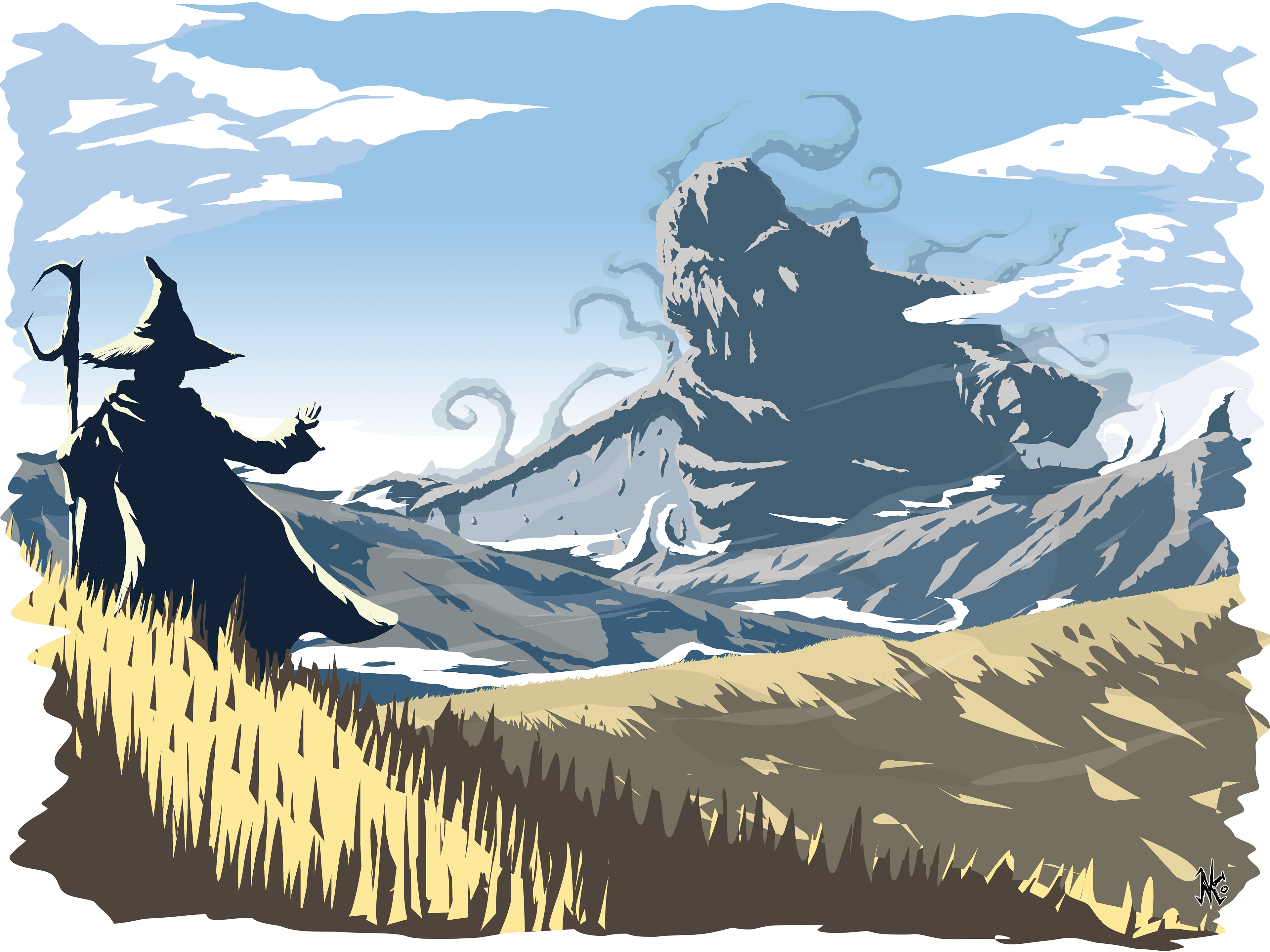 Dessin numérique - Naissance du golem