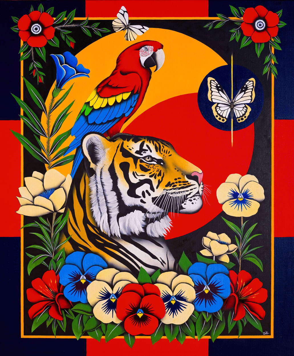 "ATARAXIA", huile sur toile 73x60cm