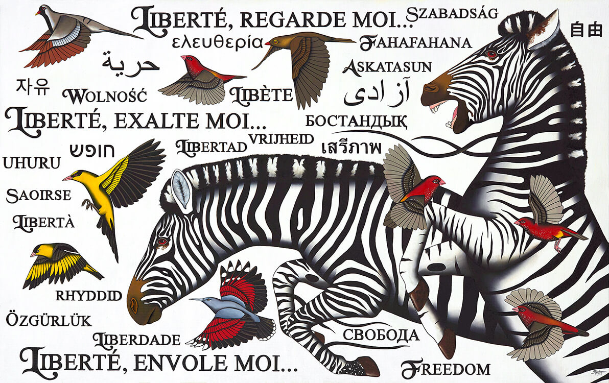 Libertatem recipere. Huile sur toile 116x73cm