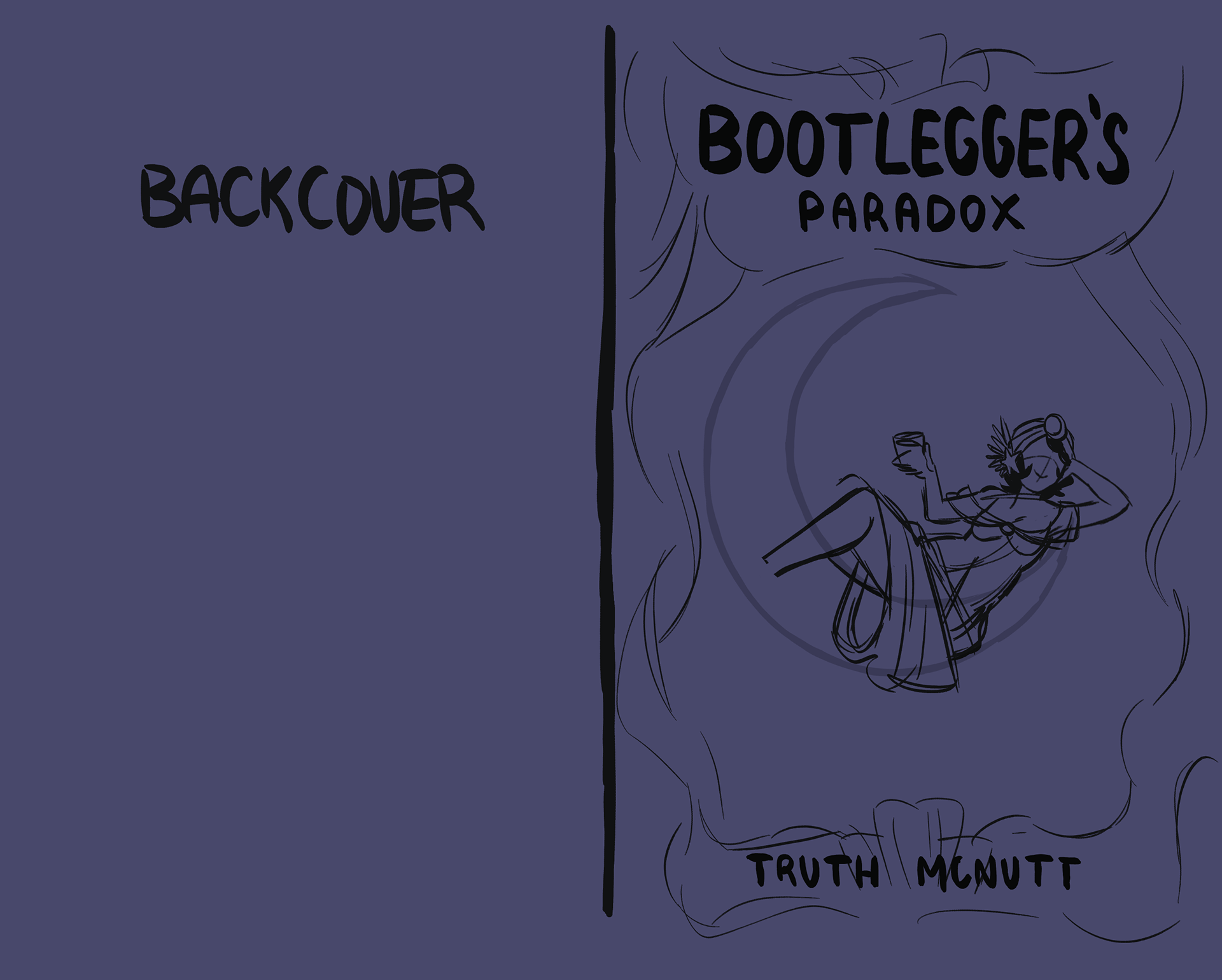 Initial sketch of layout for front cover.