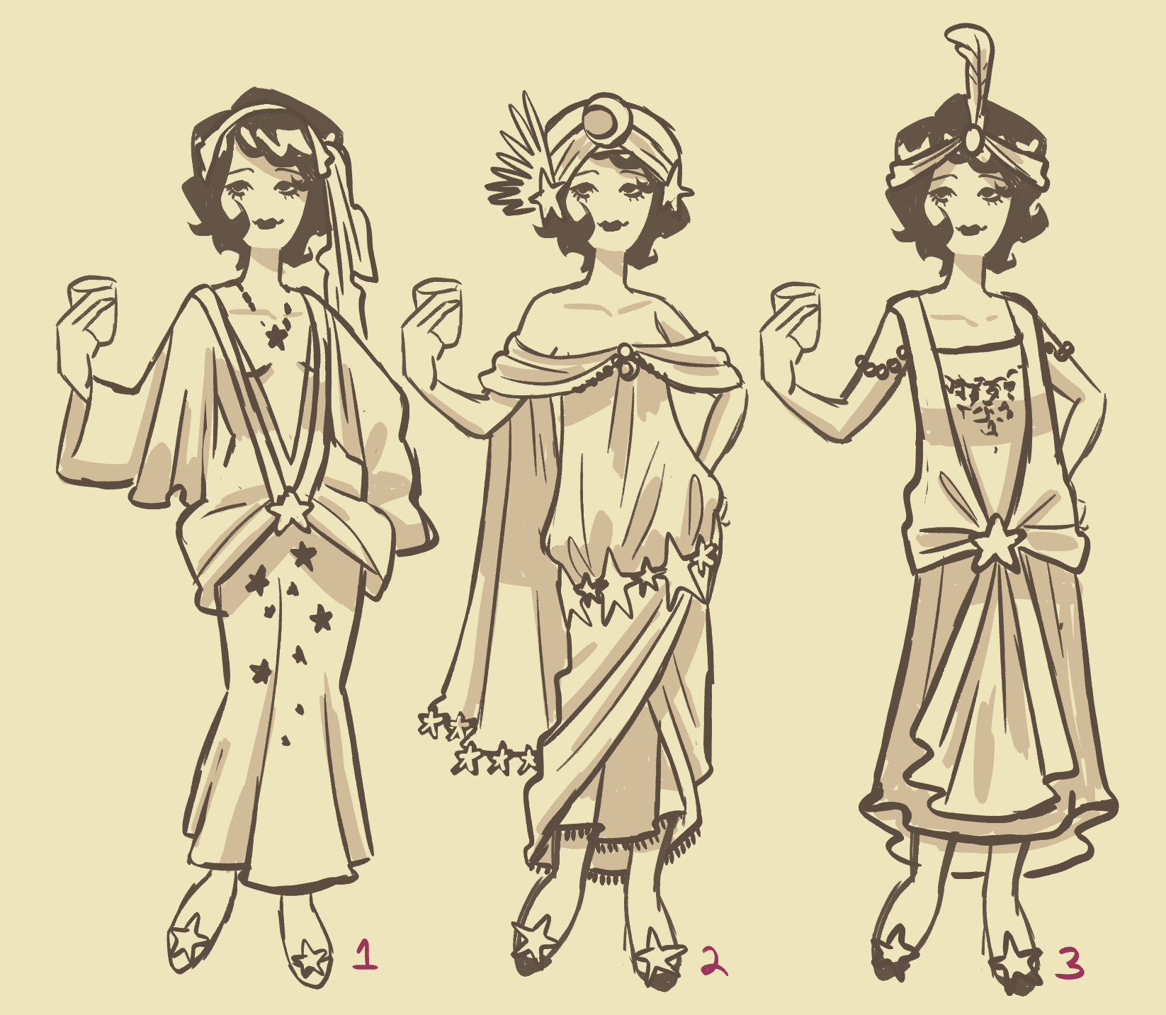 Client didn't have a pre-existing character design for this book cover, so a lot of research went into appropriate and stylish 1920's clothing to fit the theme of the novel.