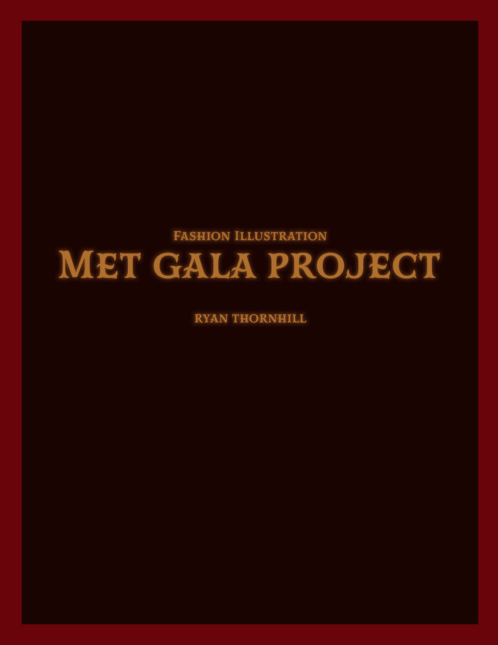 Front Cover for the Met Gala Project.