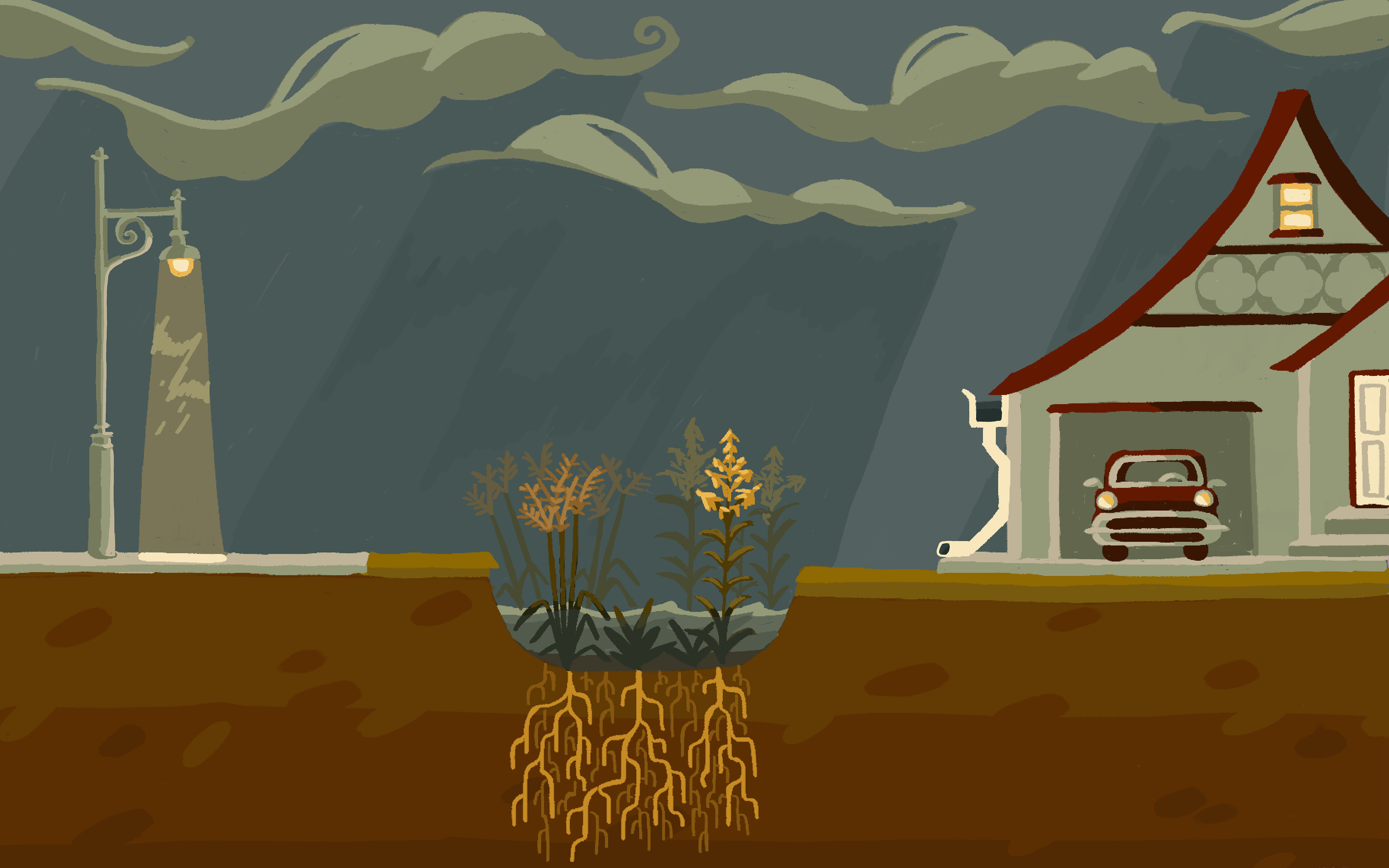 Initial illustration done in Clip Studio Paint.