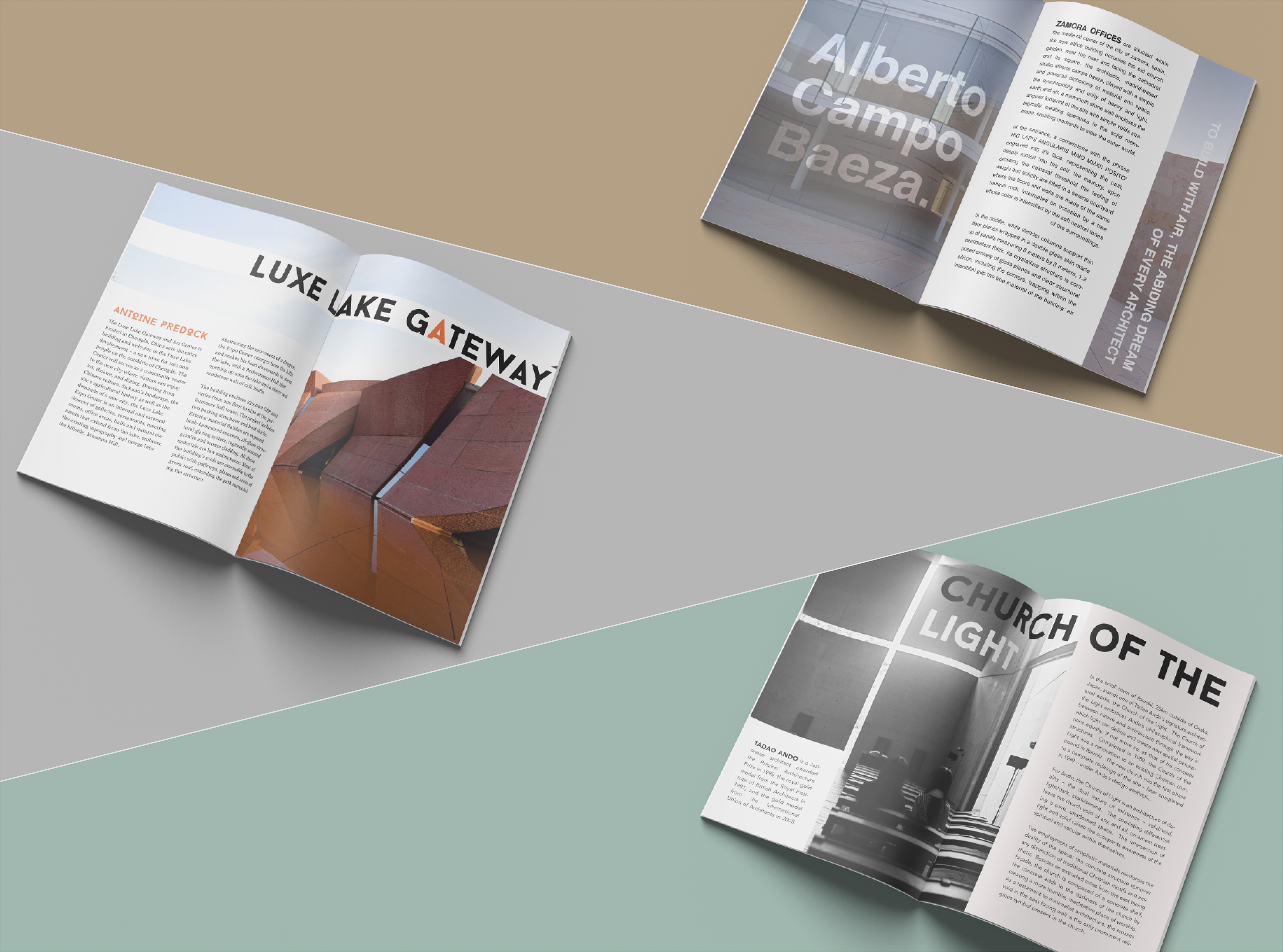 Magazine Spreads for a Museum