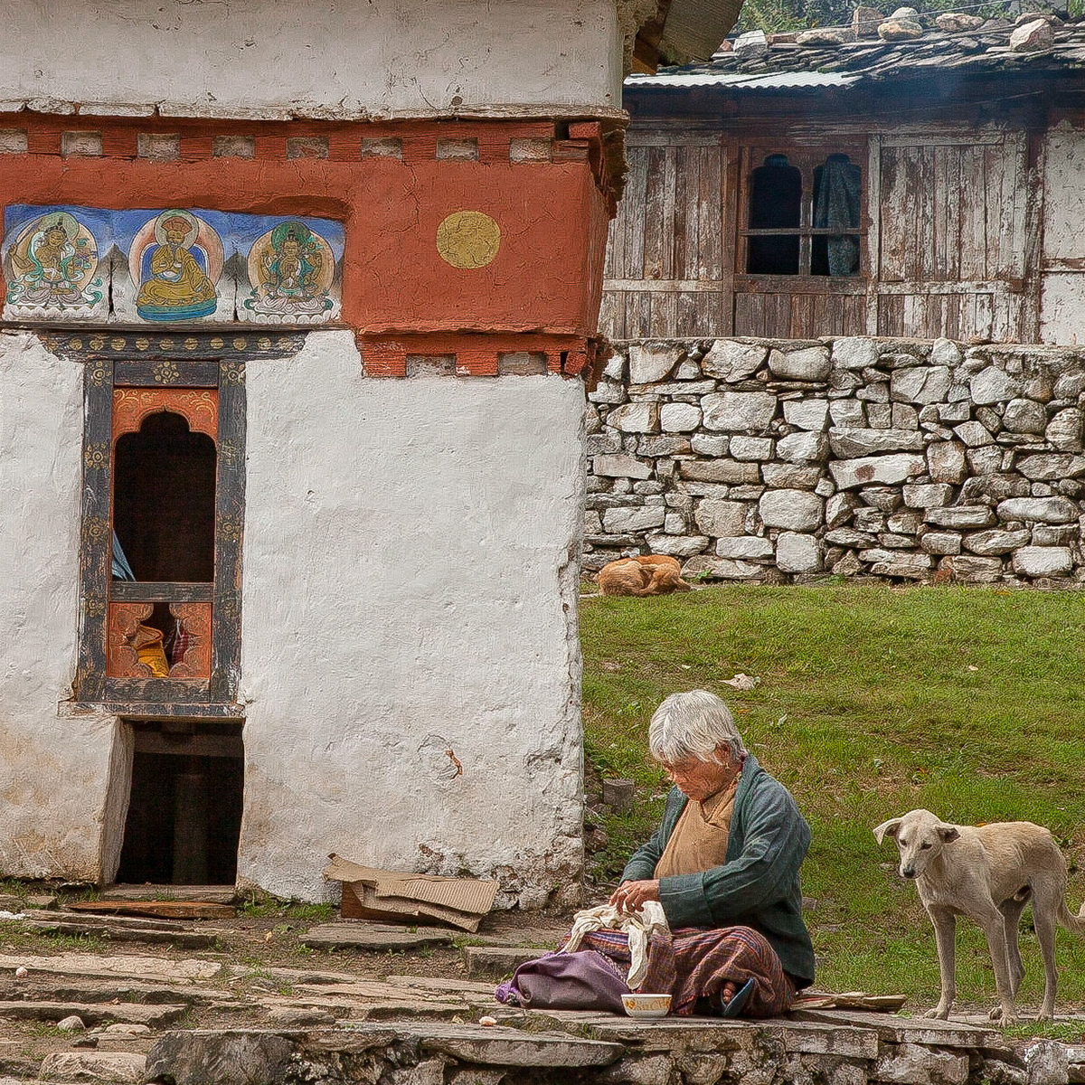 Scenes of rural life in Buthan