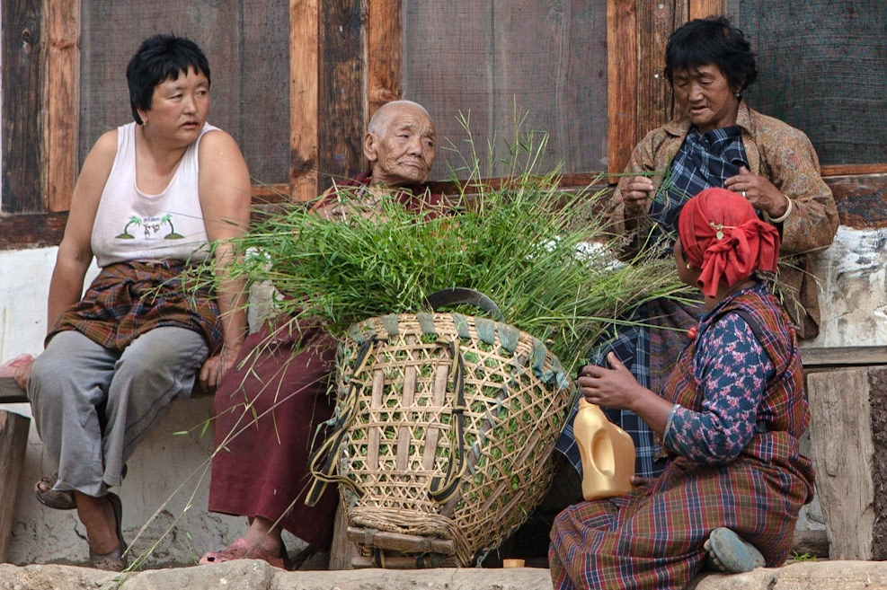 Scenes of rural life in Buthan