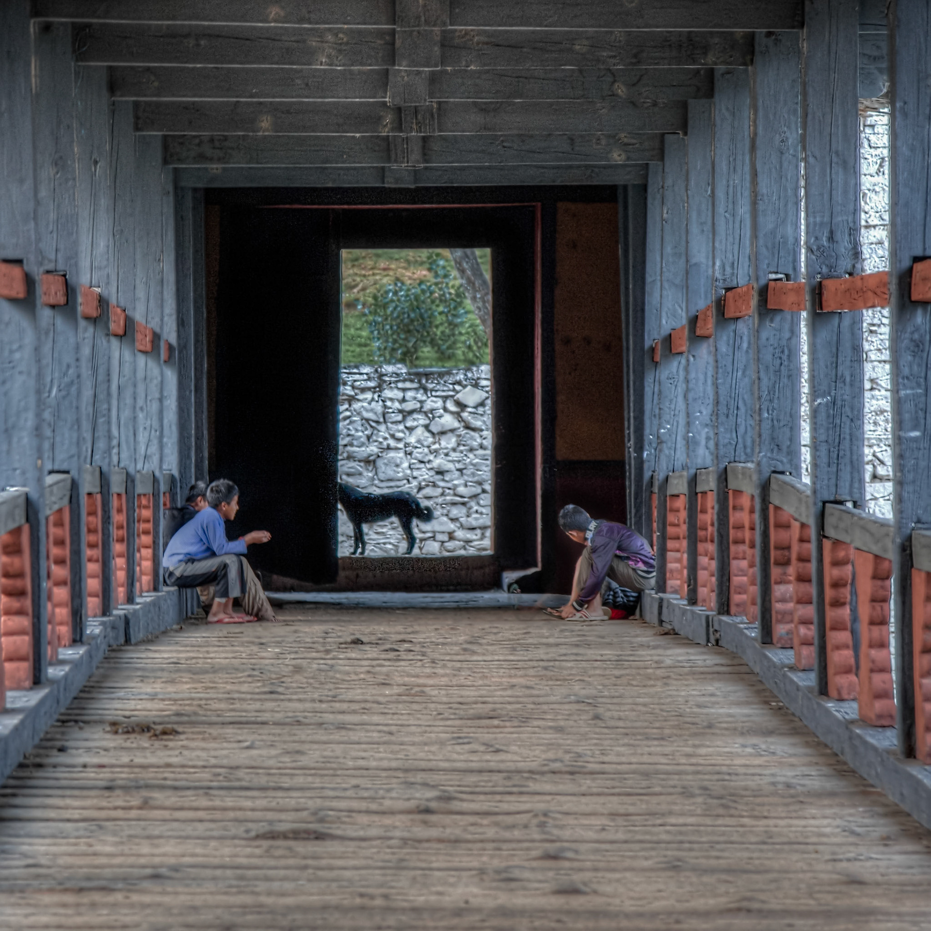 Scenes of rural life in Buthan