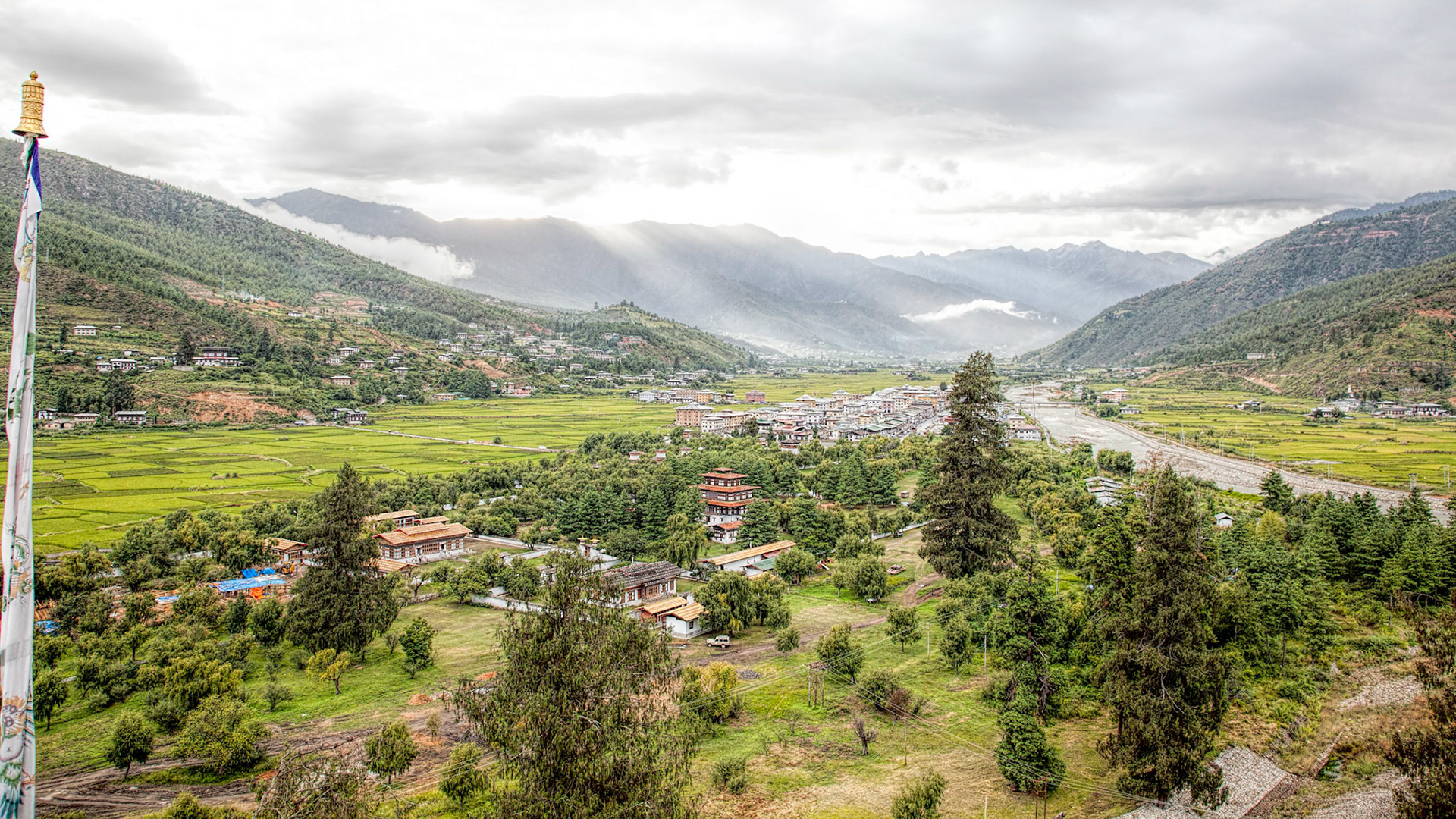 A view of Paro valley, Buthan