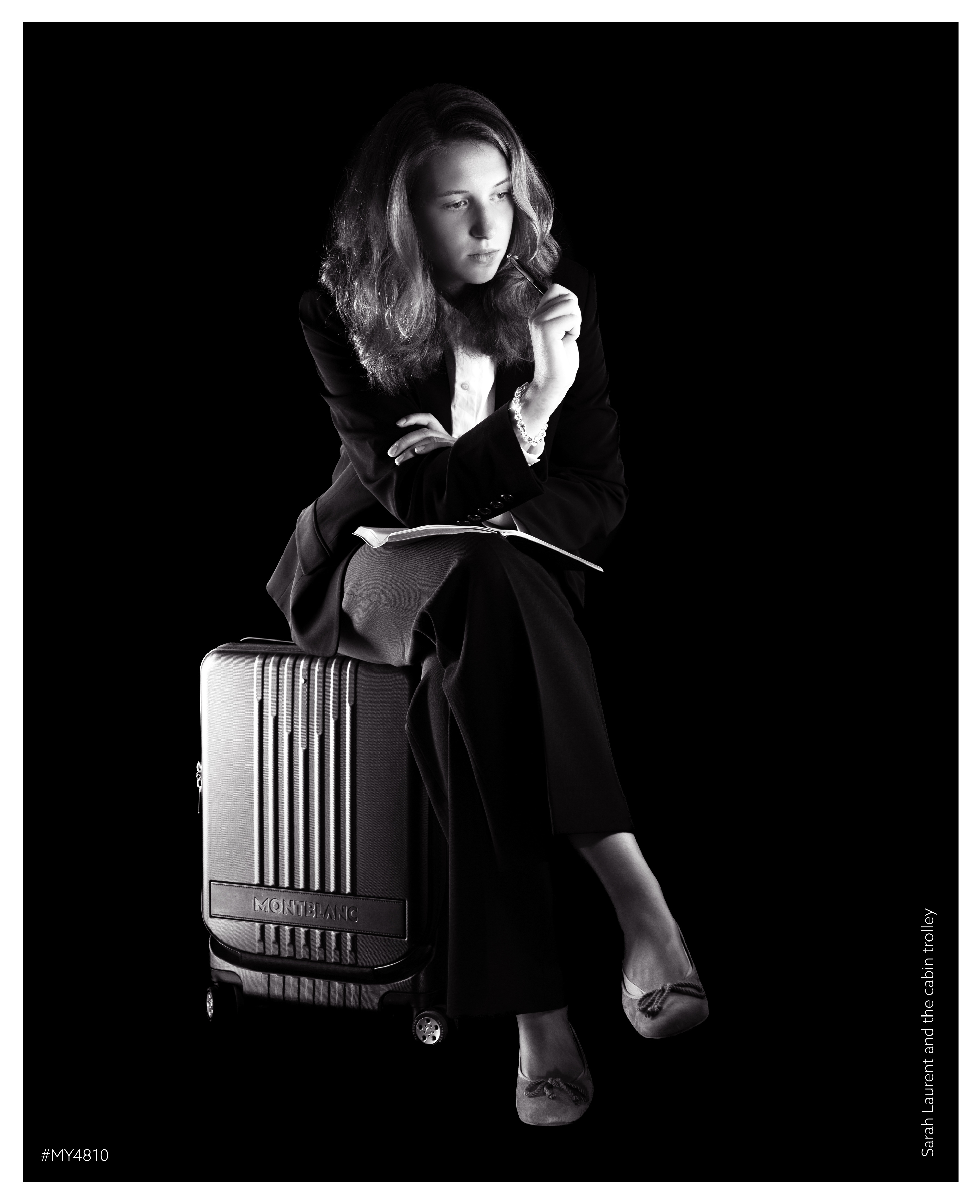 Mise en scène inspirée d'une publicité de la marque MONTBLANC