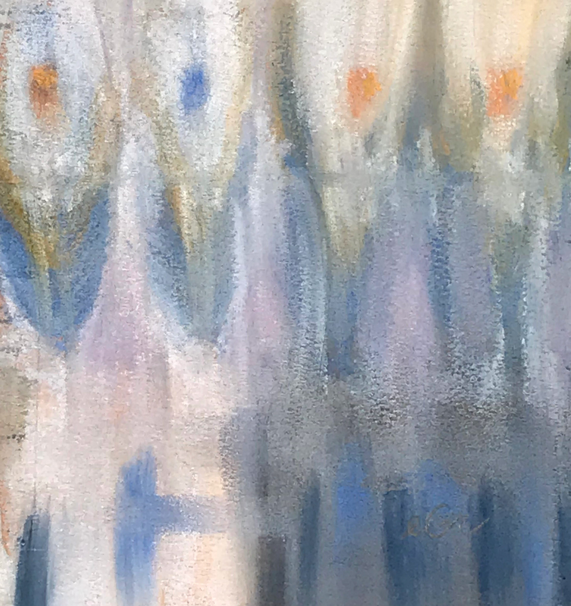 Abstract floral - oil pastel