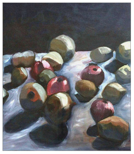 Apples, potatoes, and onions - acrylic