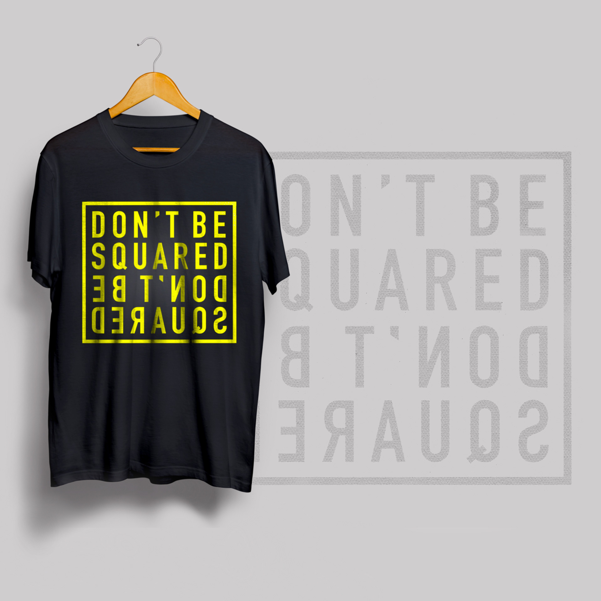 “Don’t be squared”bloom . Made in Illustrator / mocked up in Photoshop