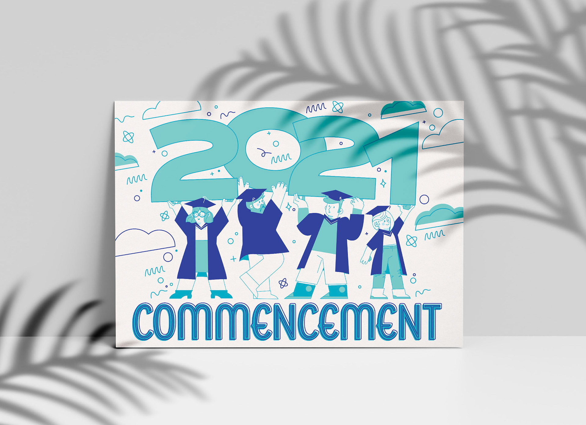 Miami Dade College Event Invitation. Made in Illustrator / mocked up in Photoshop