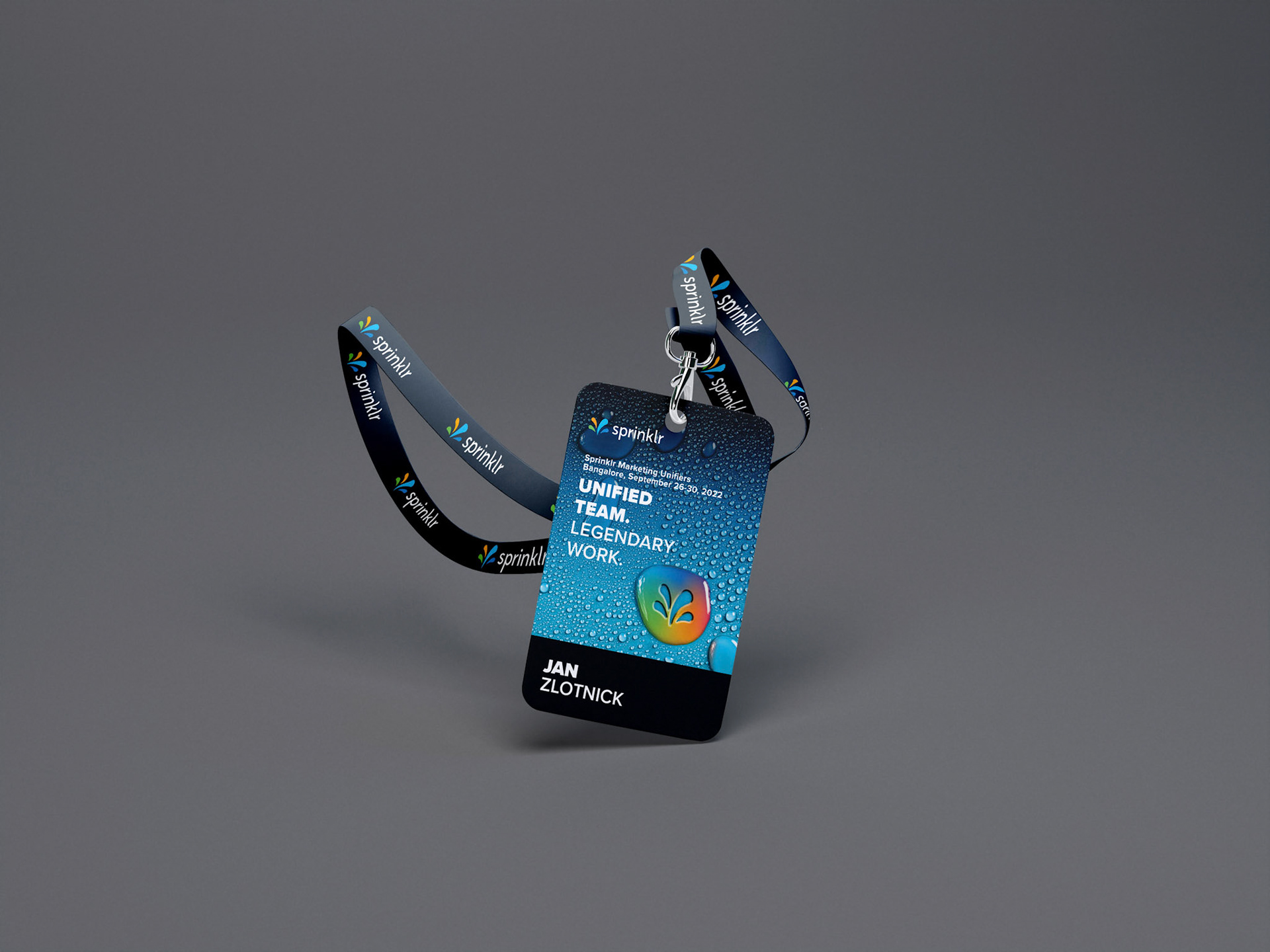 Id cards holder mockup