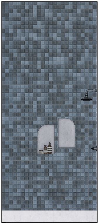 east bathroom elevation