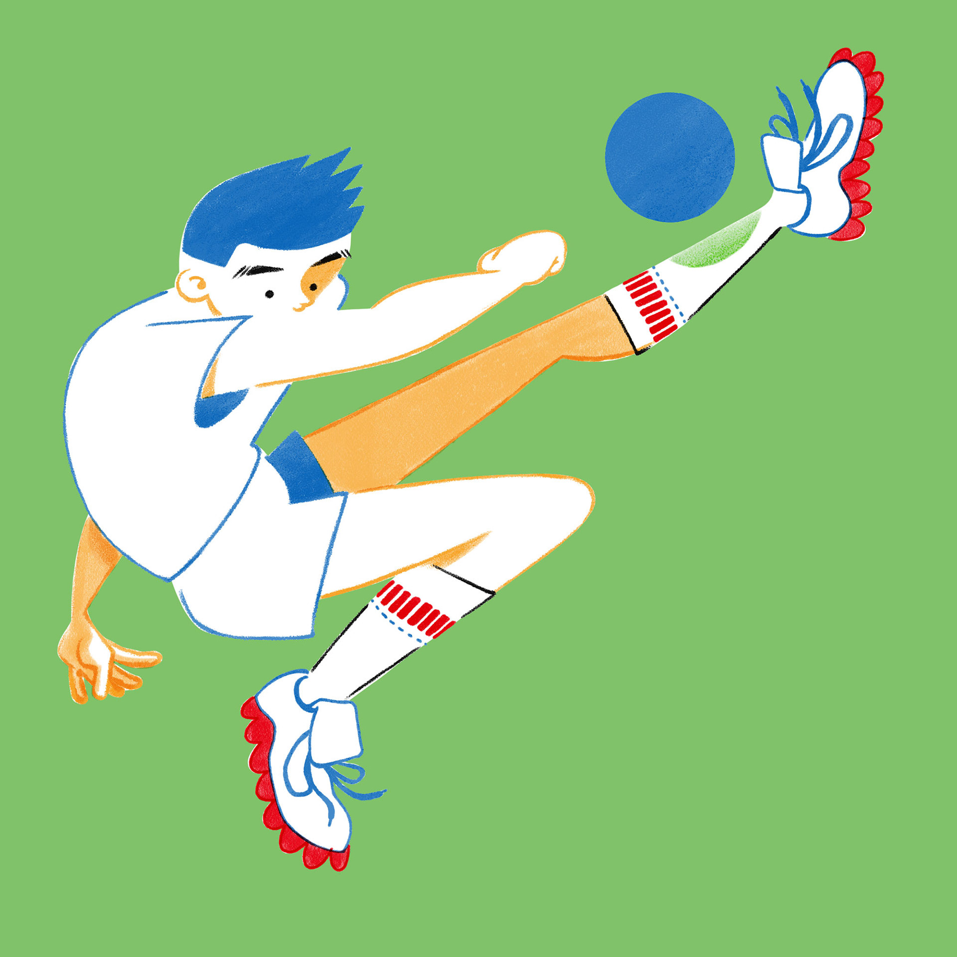 「うろ覚えサッカー その2」Photoshop