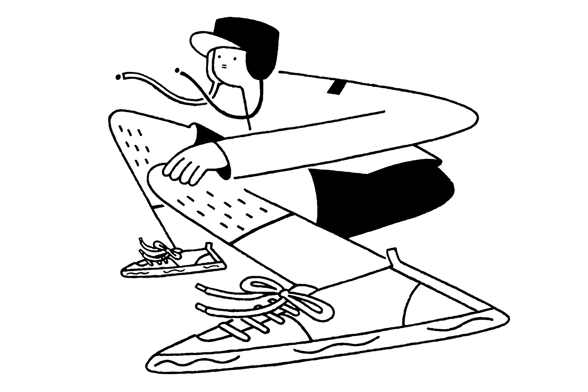「ええ感じのスニーカーが欲しいなの絵」
