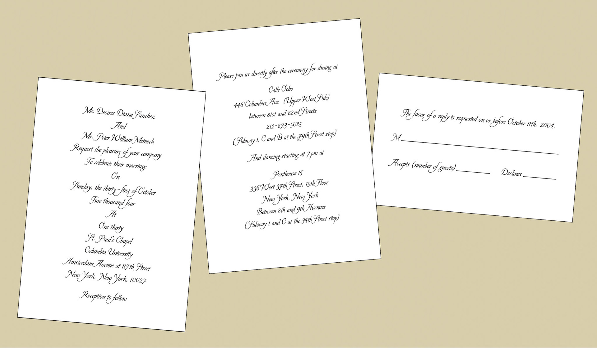WEDDING INVITATION