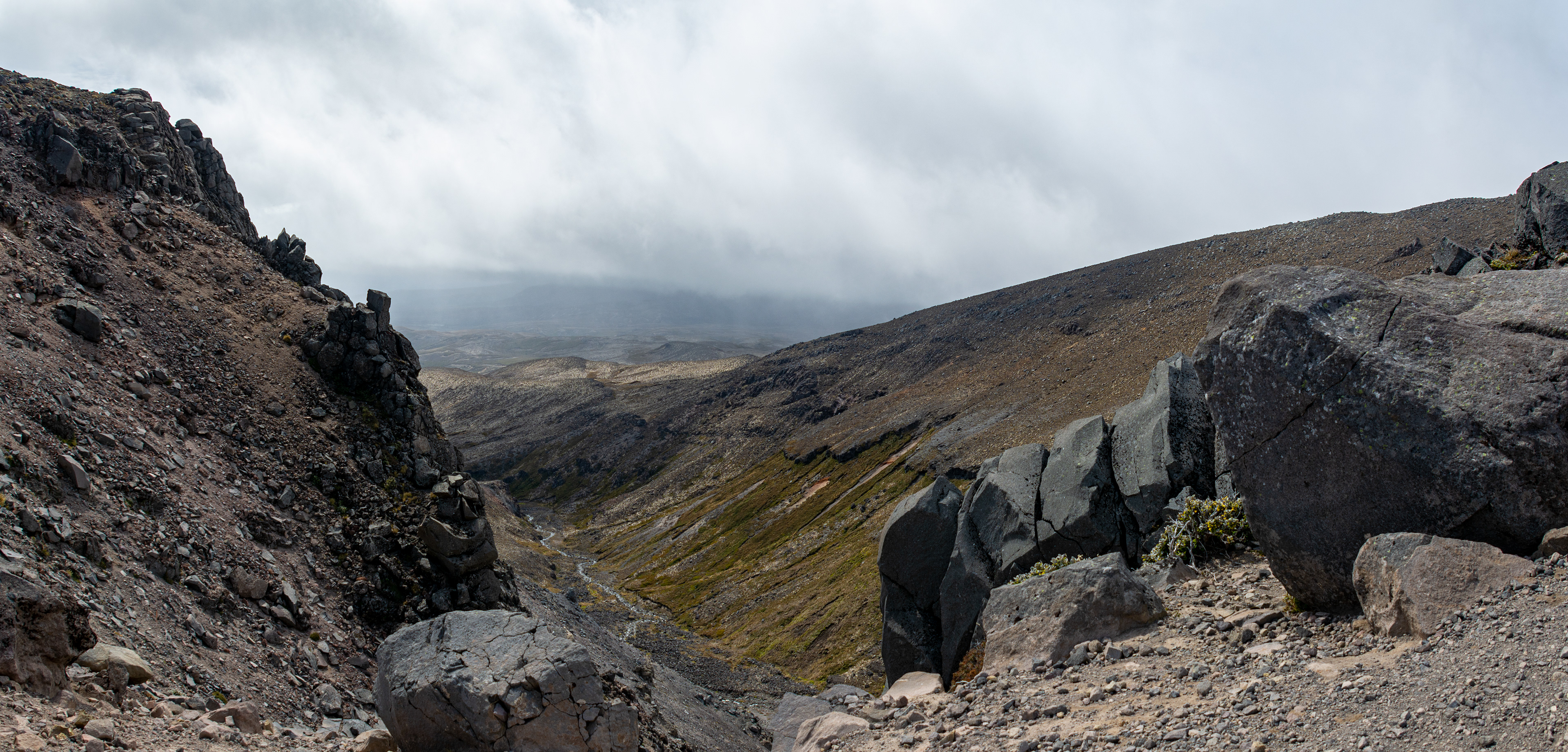 Mount Ruapehu, a mountain in the Tongariro National Park. The place where many scenes with Frodo and Sam were shot for The Two Towers (Lord of The Rings).