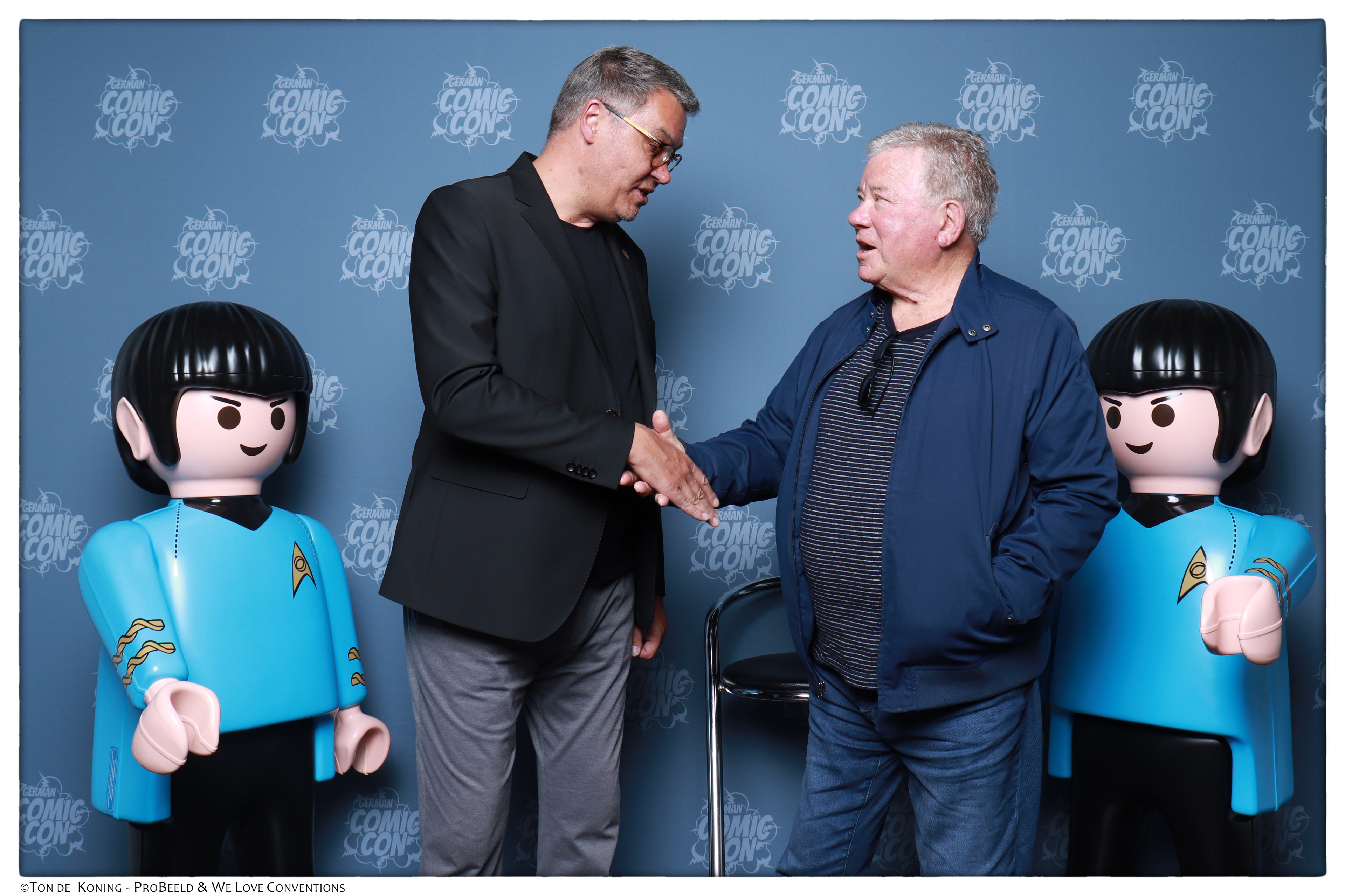 Mayor of Dortmund, Thomas Westphal with William Shatner (a.o. Star Trek & Boston Legal)