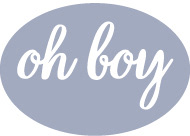 oh boy art design logo