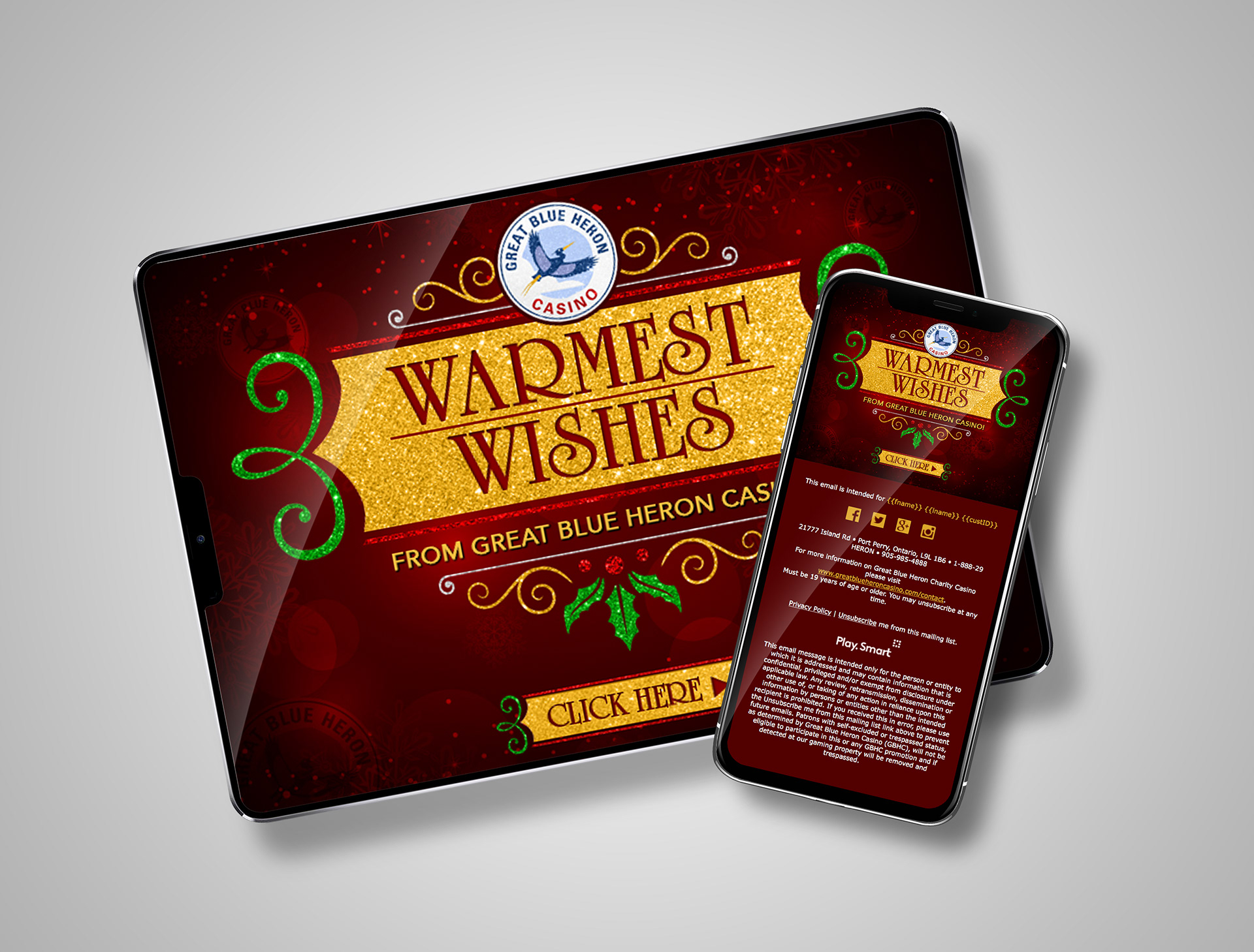 Great Blue Heron Casino Responsive Email