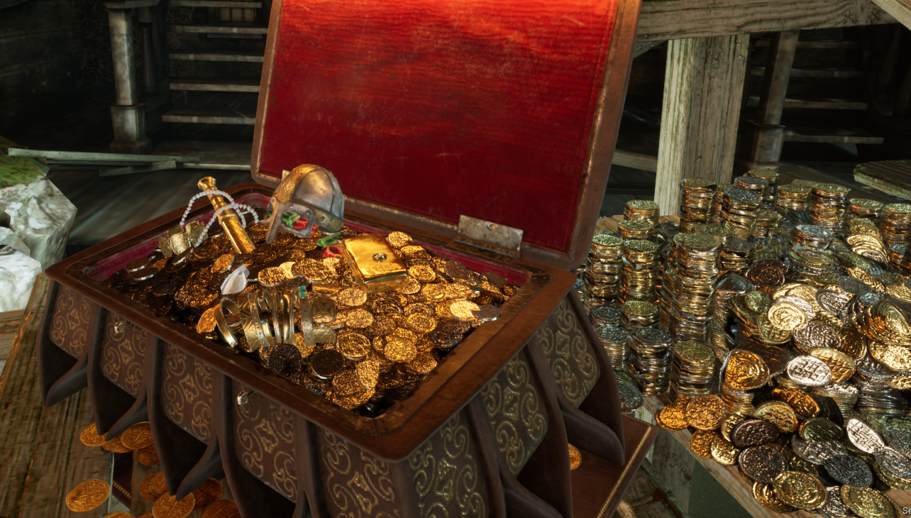 Treasure Chest In Scene