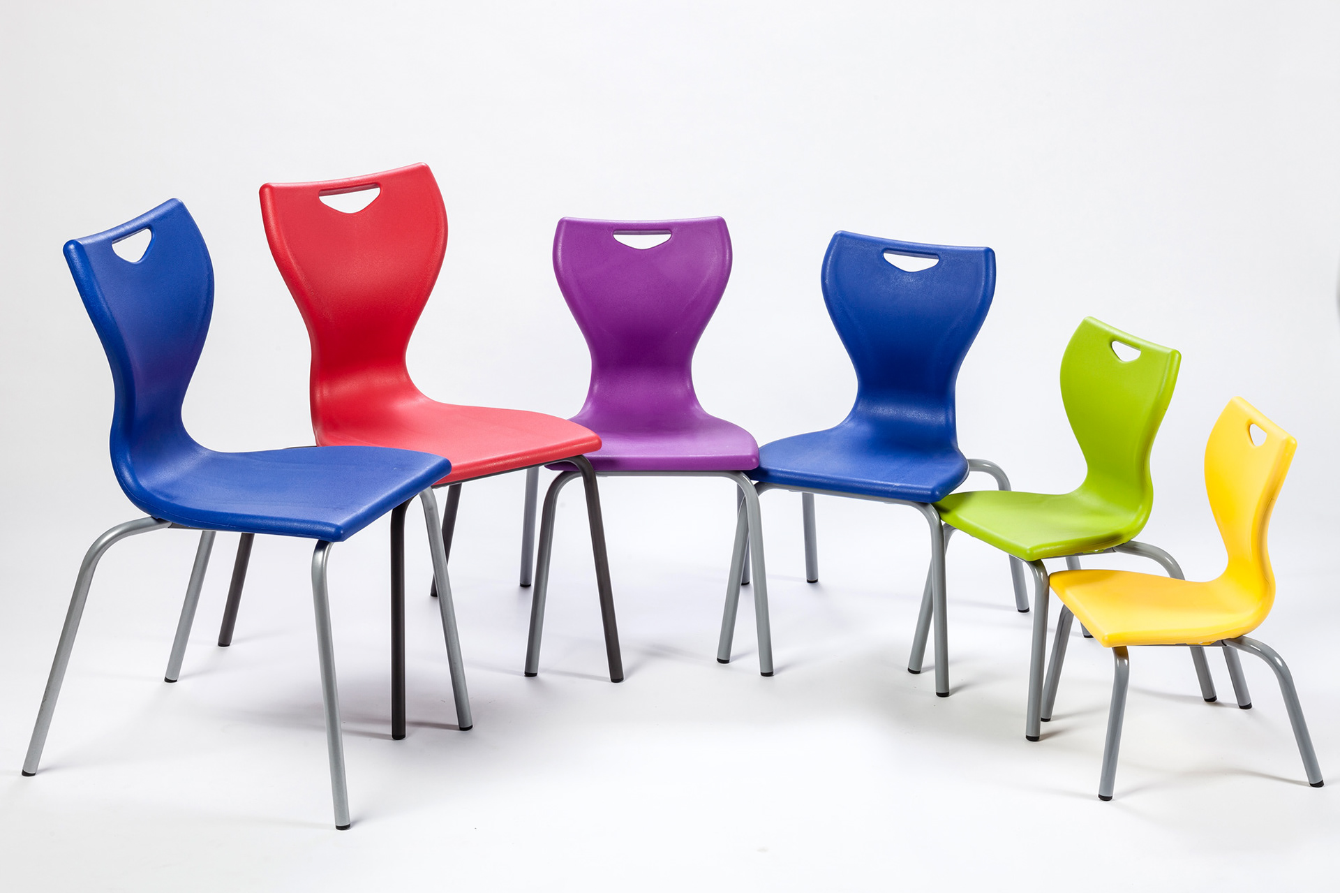 Studio photograph of group of chairs