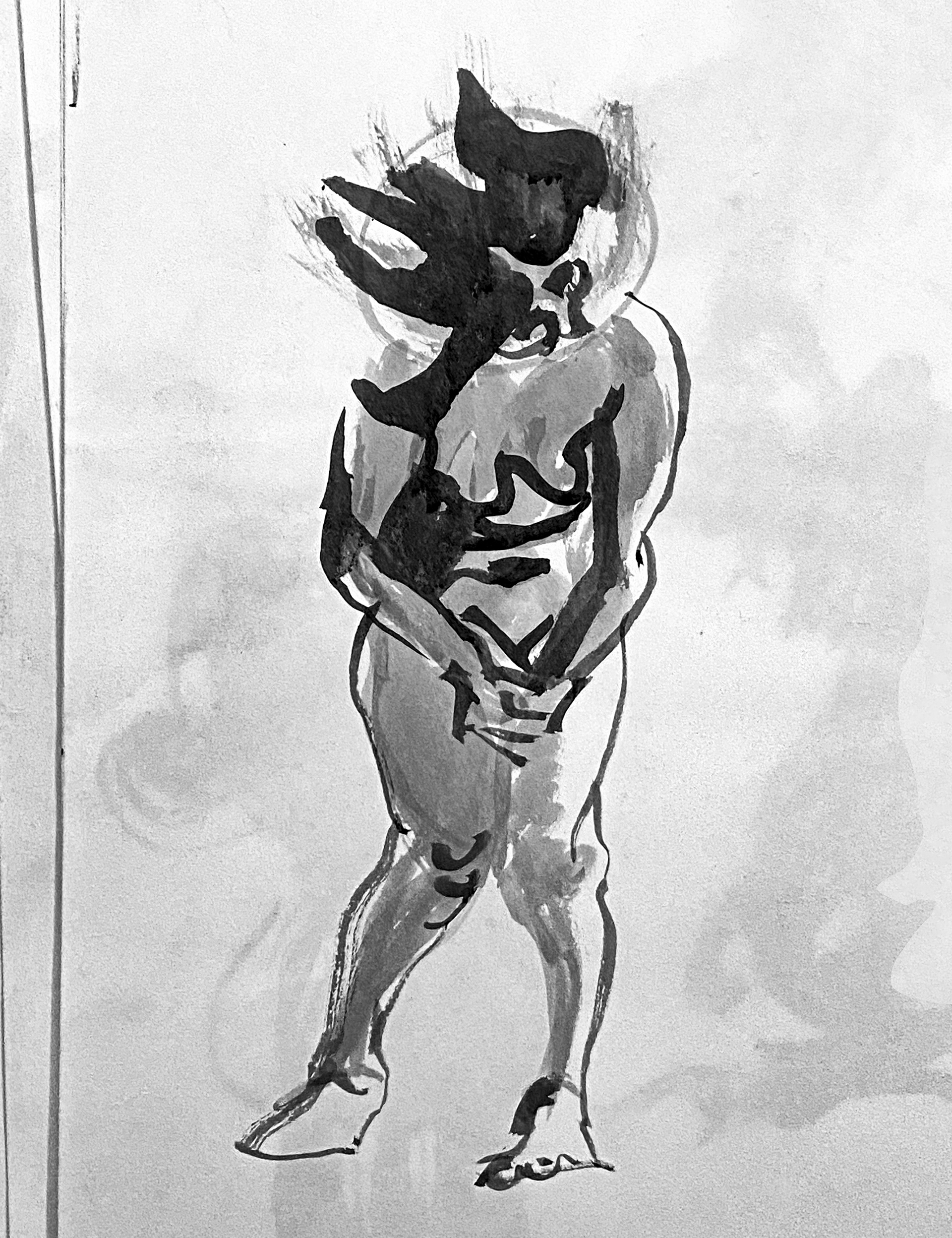 India ink on Stratmore drawing paper 18x24