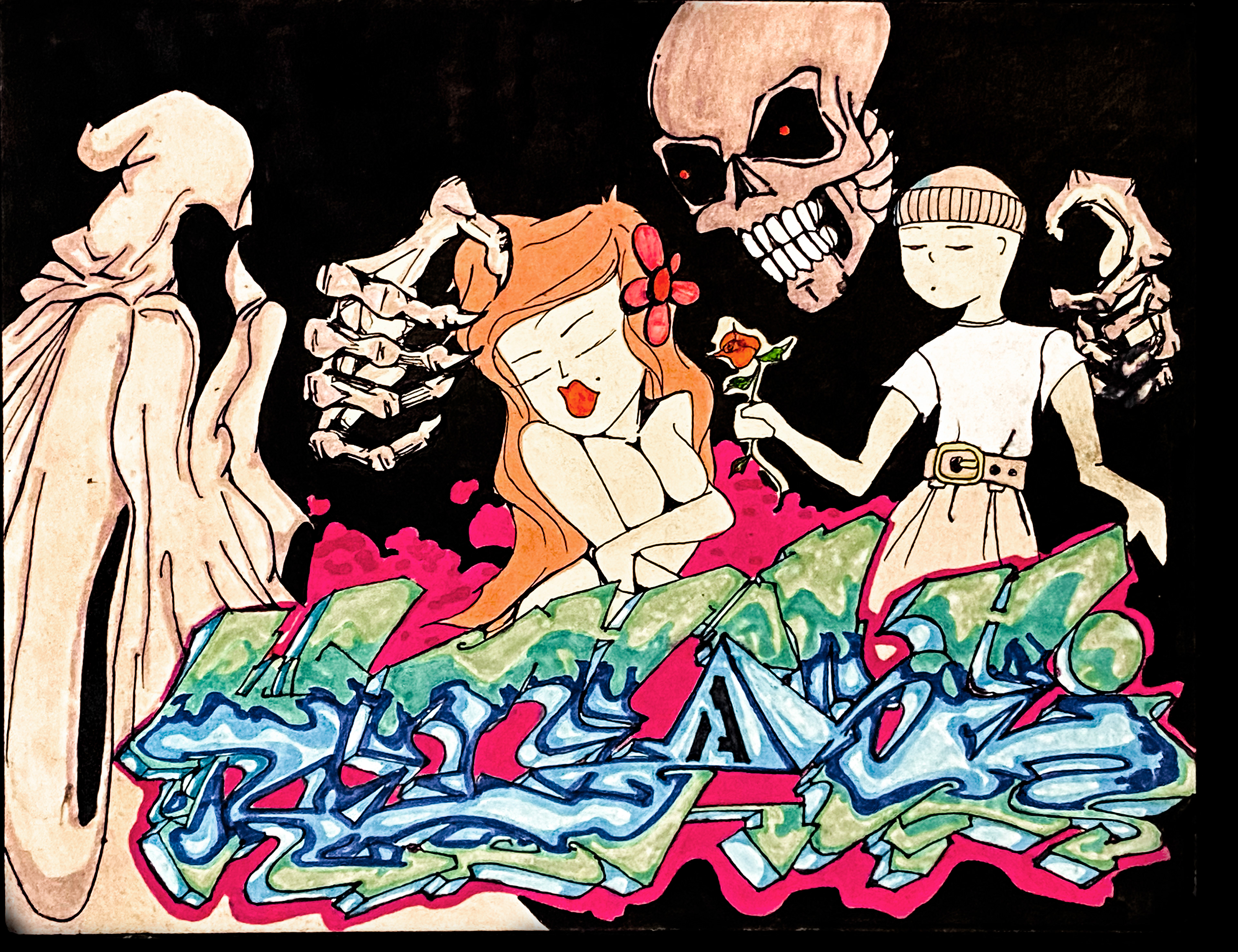 Prisma marker on drawing paper 8.5x11