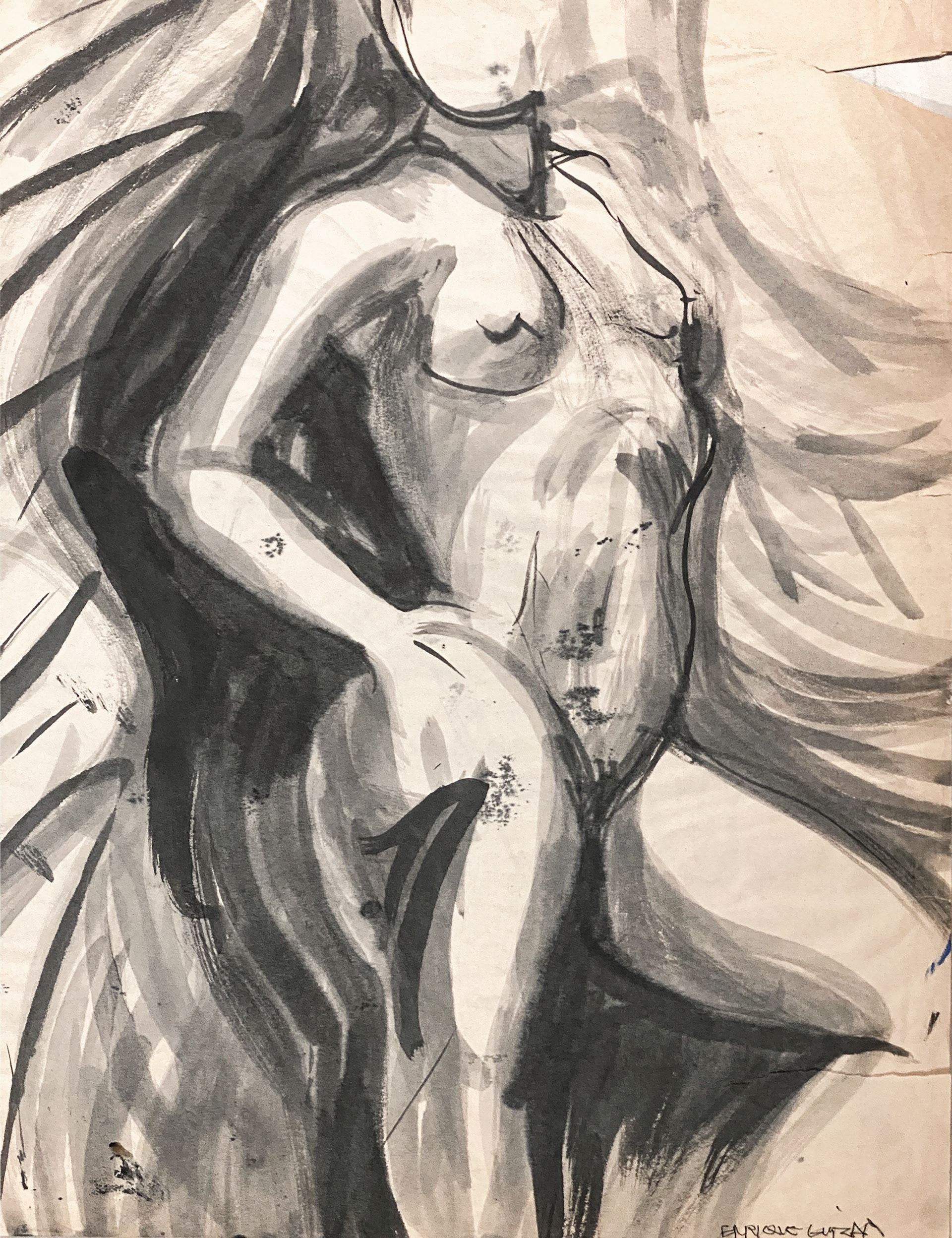 India ink on newsprint 18x24