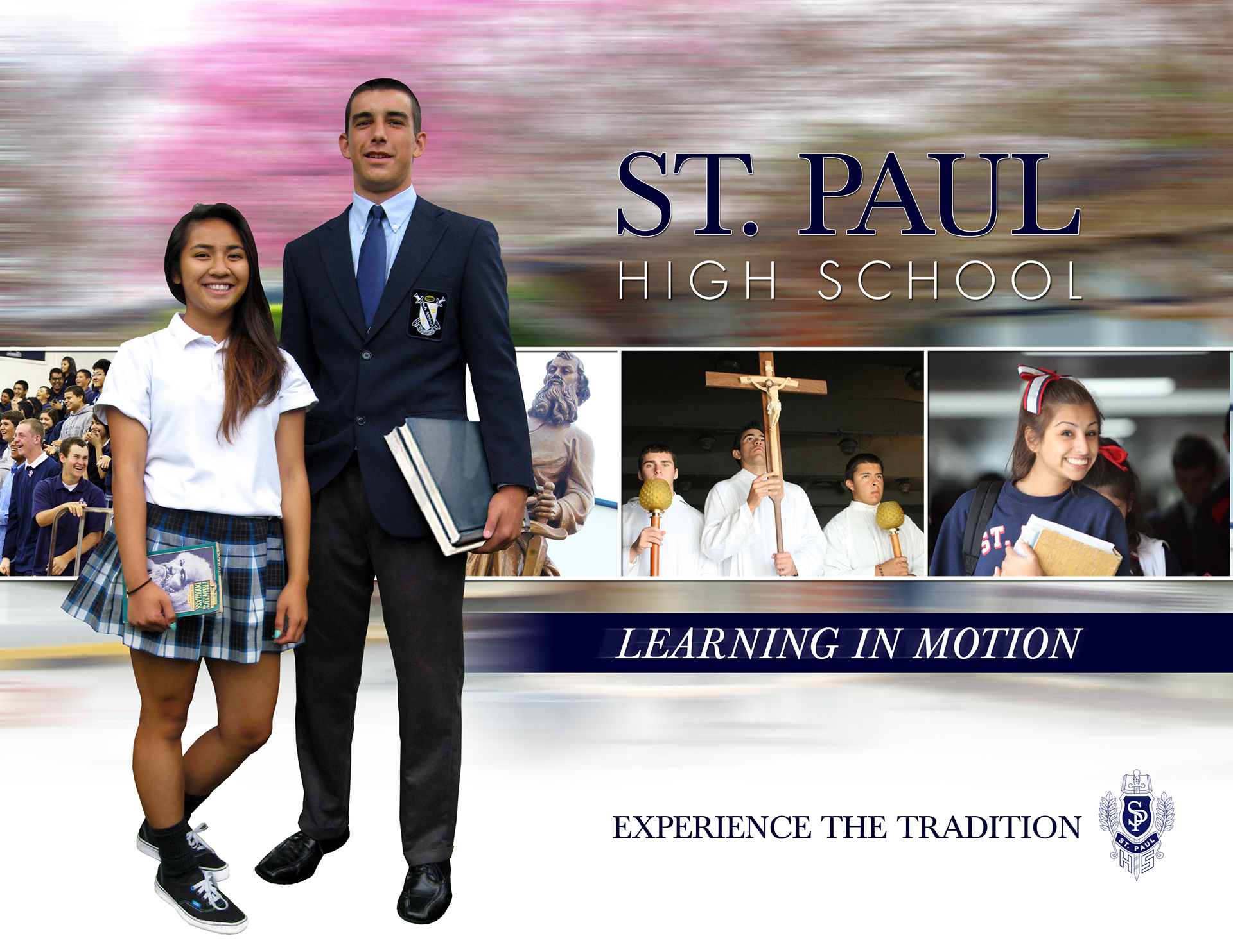 School Brochure_front cover: Photoshop & InDesign