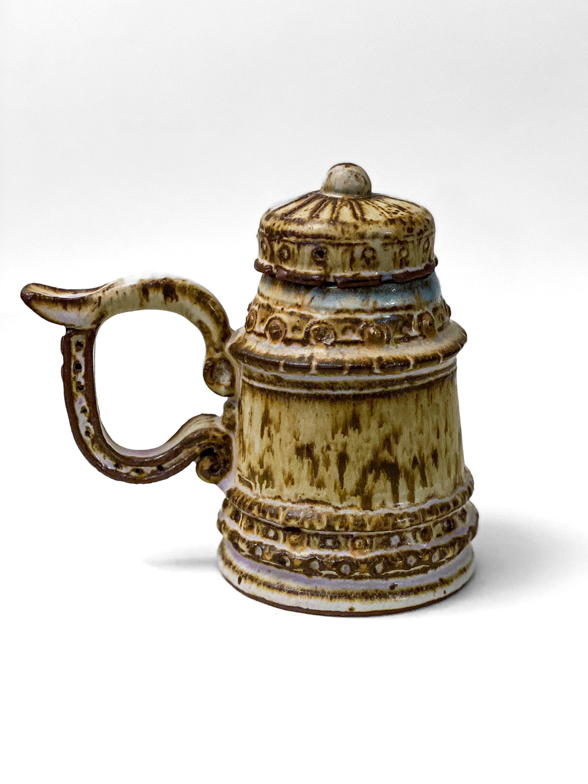 Coffee Mug Stein with Lid_Ceramic
