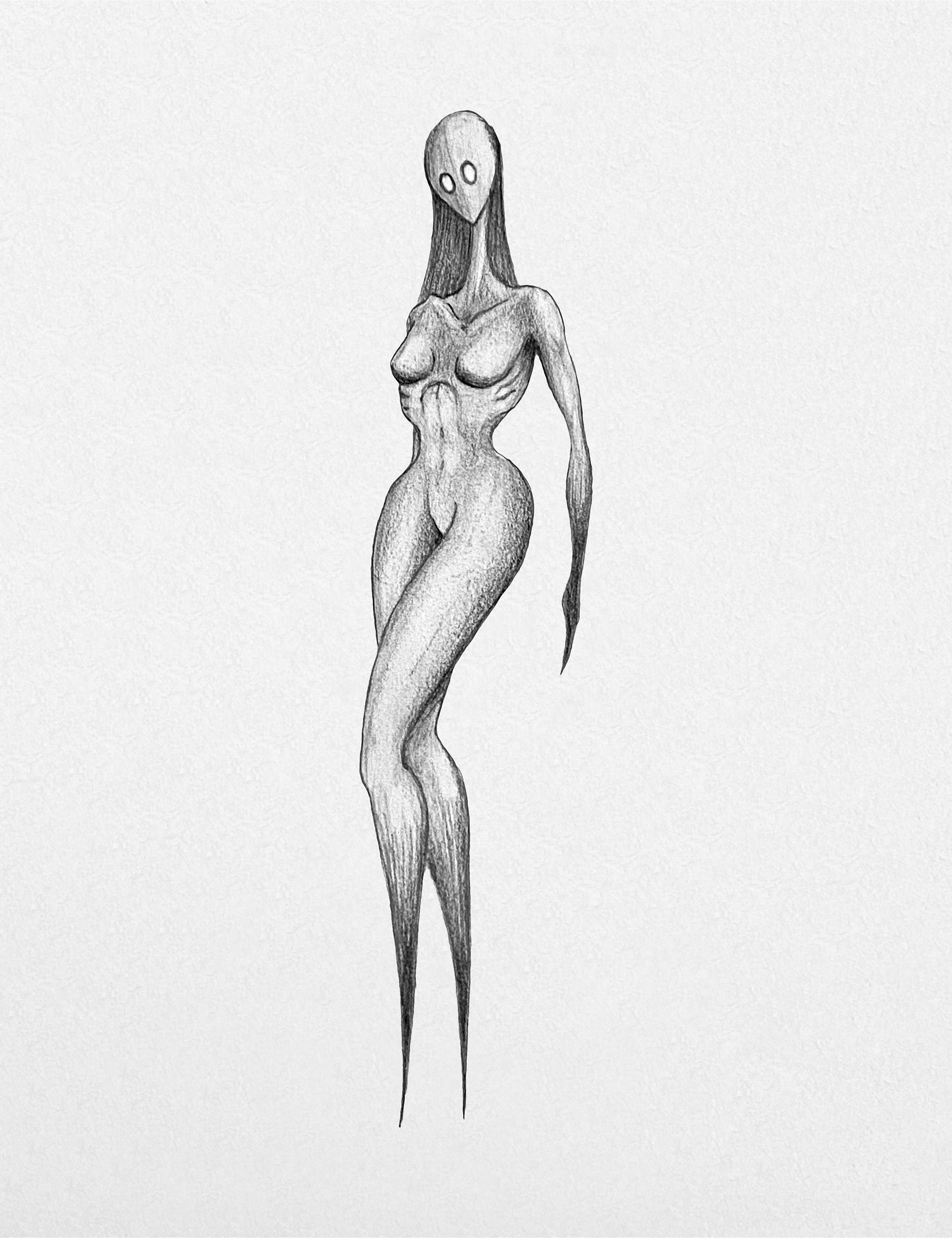 Sharpie Ebony shading pencil pencil on Canson gray paper 9x12