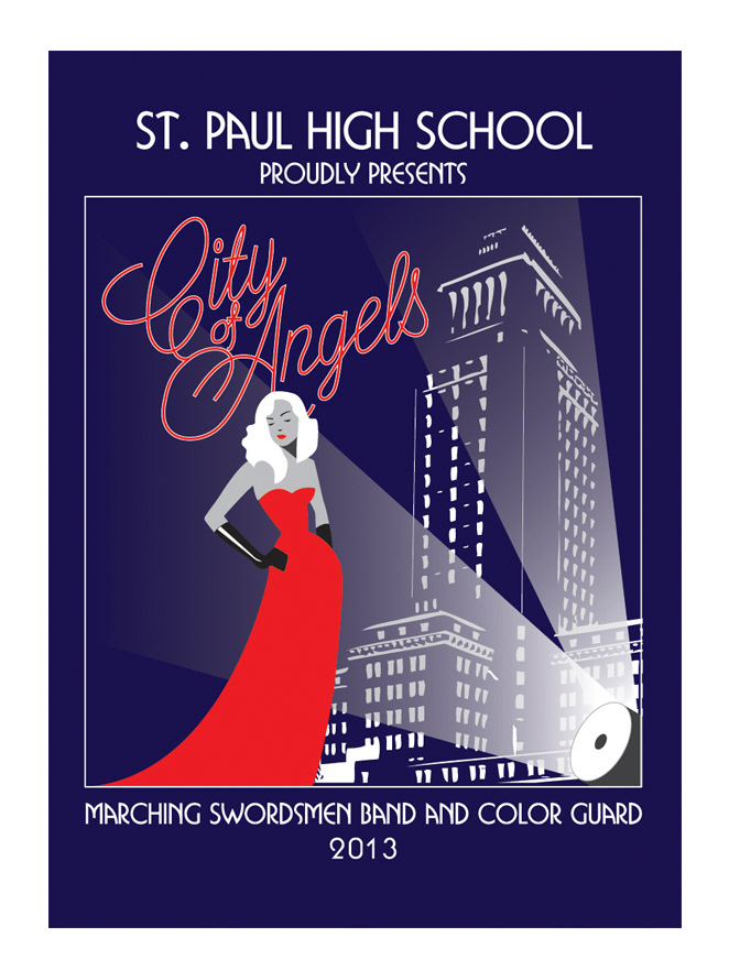 Marching Band_theme program cover: Illustrator