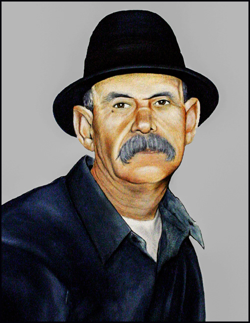Mr. Gonzales oil on canvas 16x20