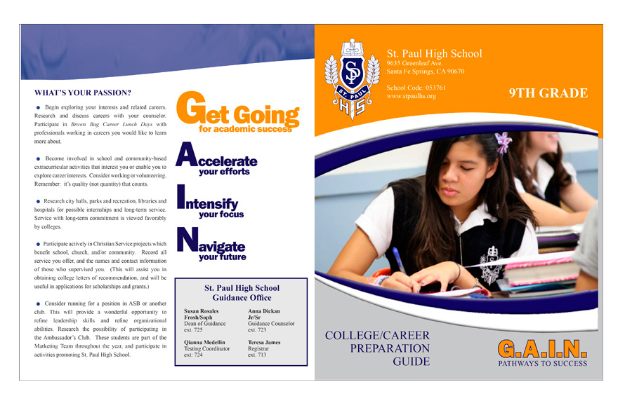 School Counselor's Information_brochure: InDesign