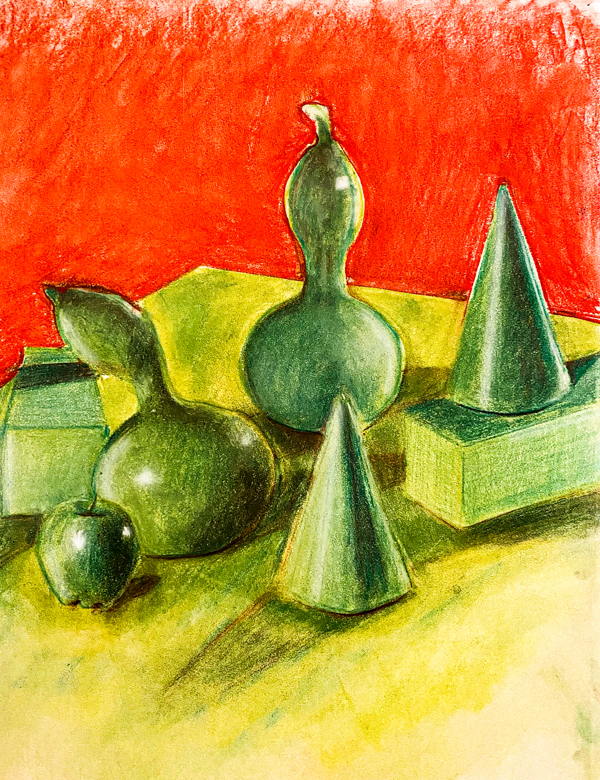 Soft pastel on newsprint 18x20