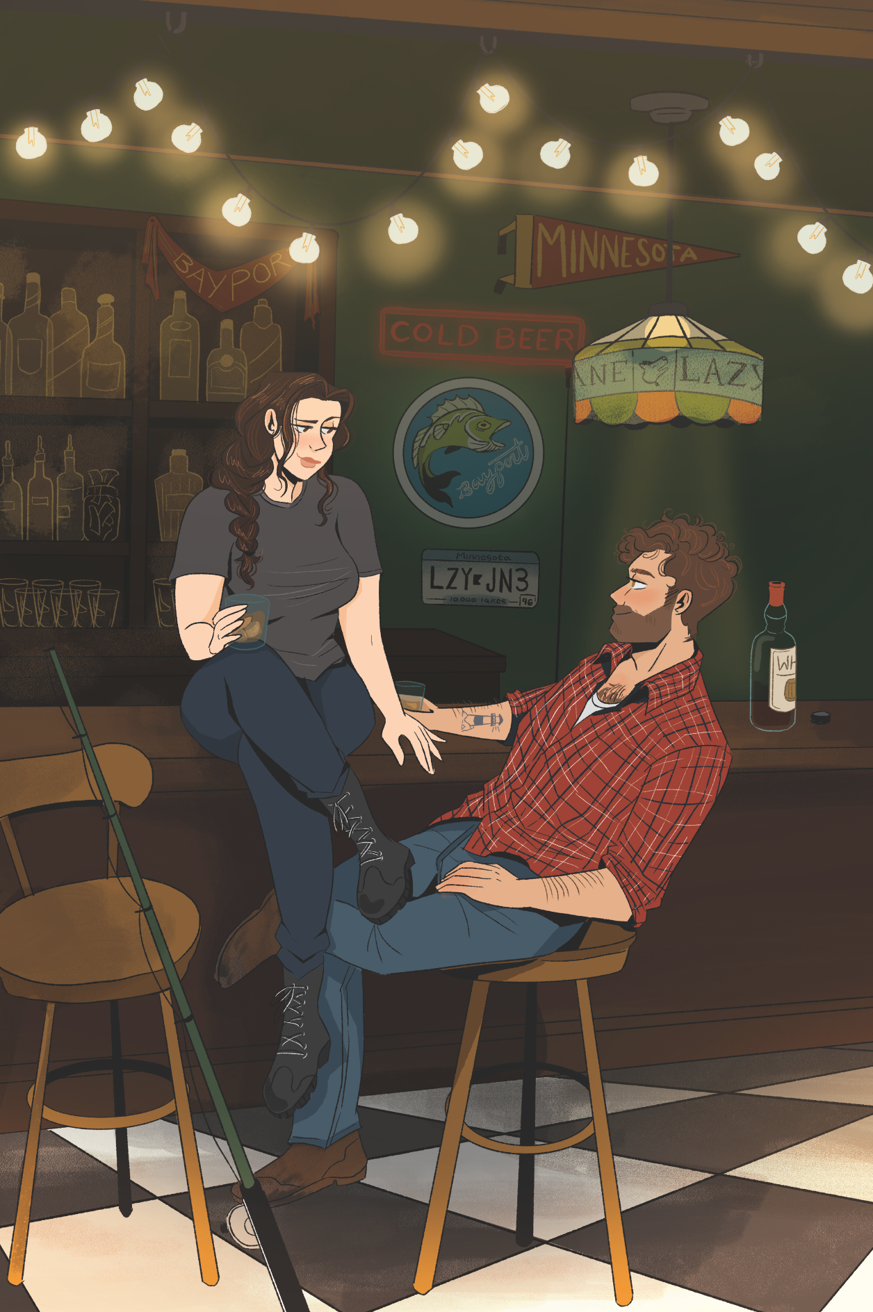 Character Art for Frostbitten by Emily Larson