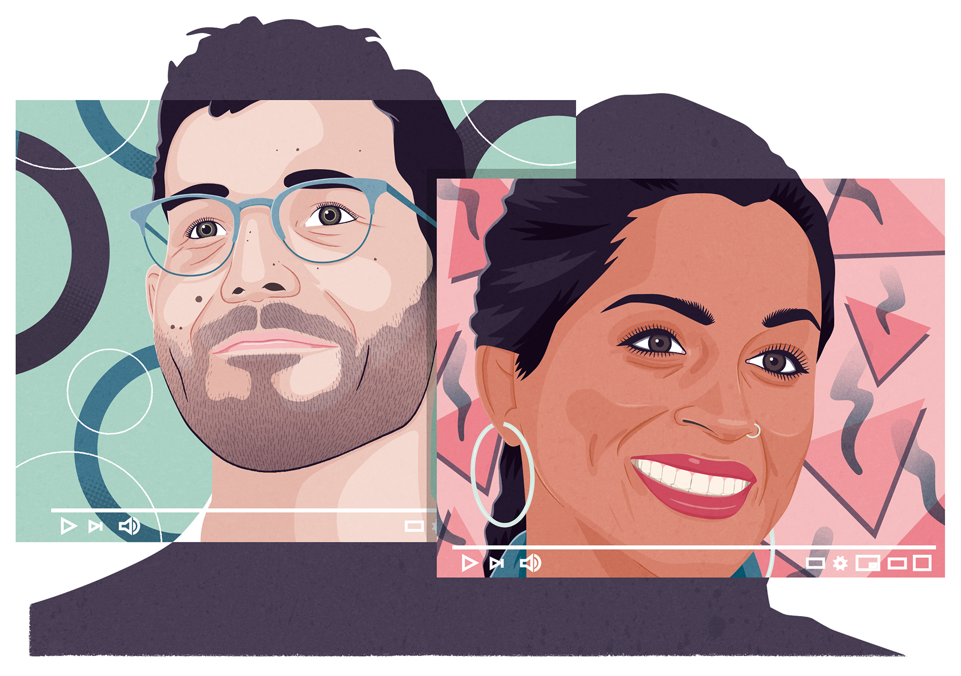 Jacob Stead illustration drawing art editorial magazine Bristol Out Magazine LGBT LGBTQ Rupaul drag race AIDS planets solar system 