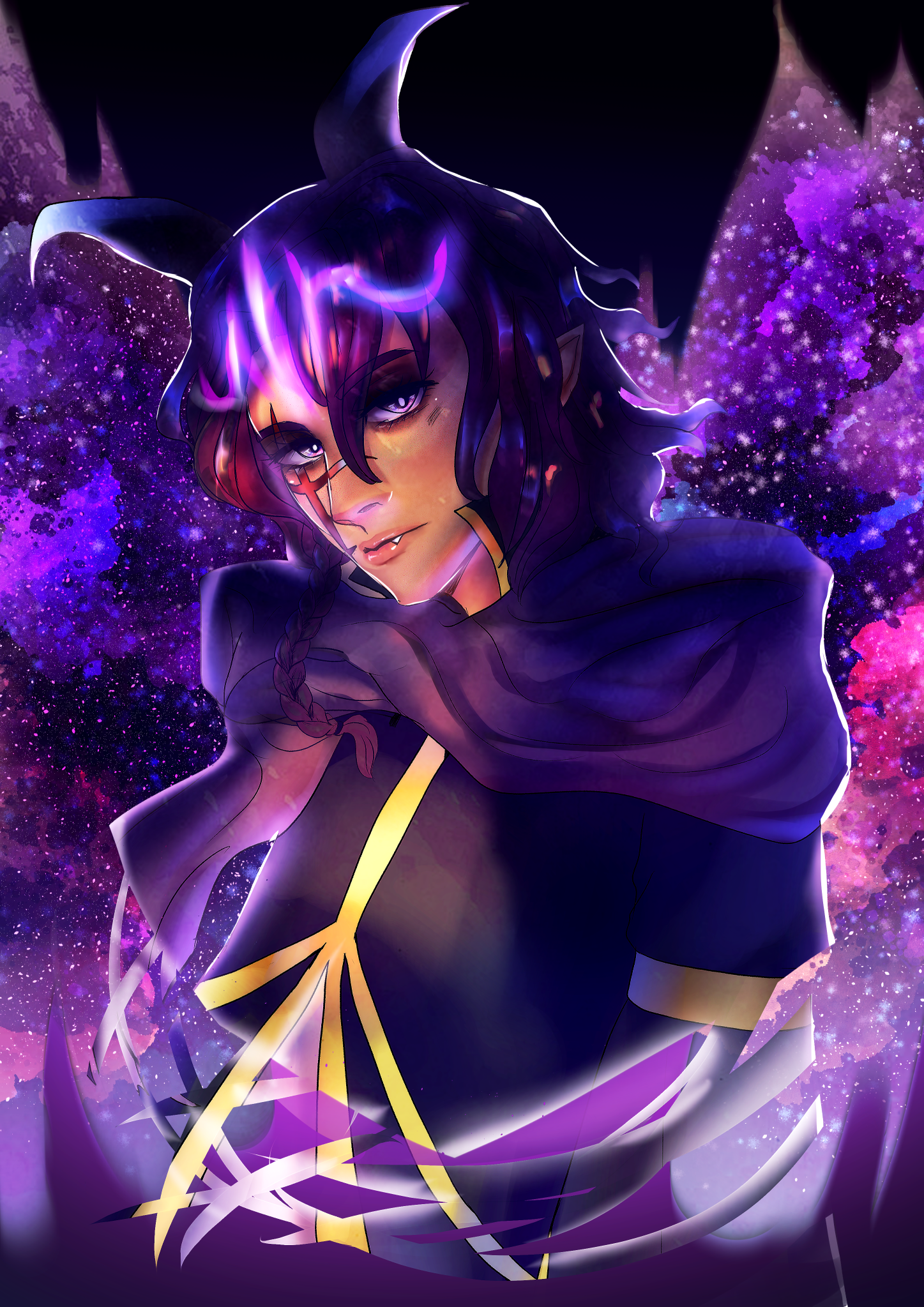 Illustration of @rumivesper (twitter) VTuber model