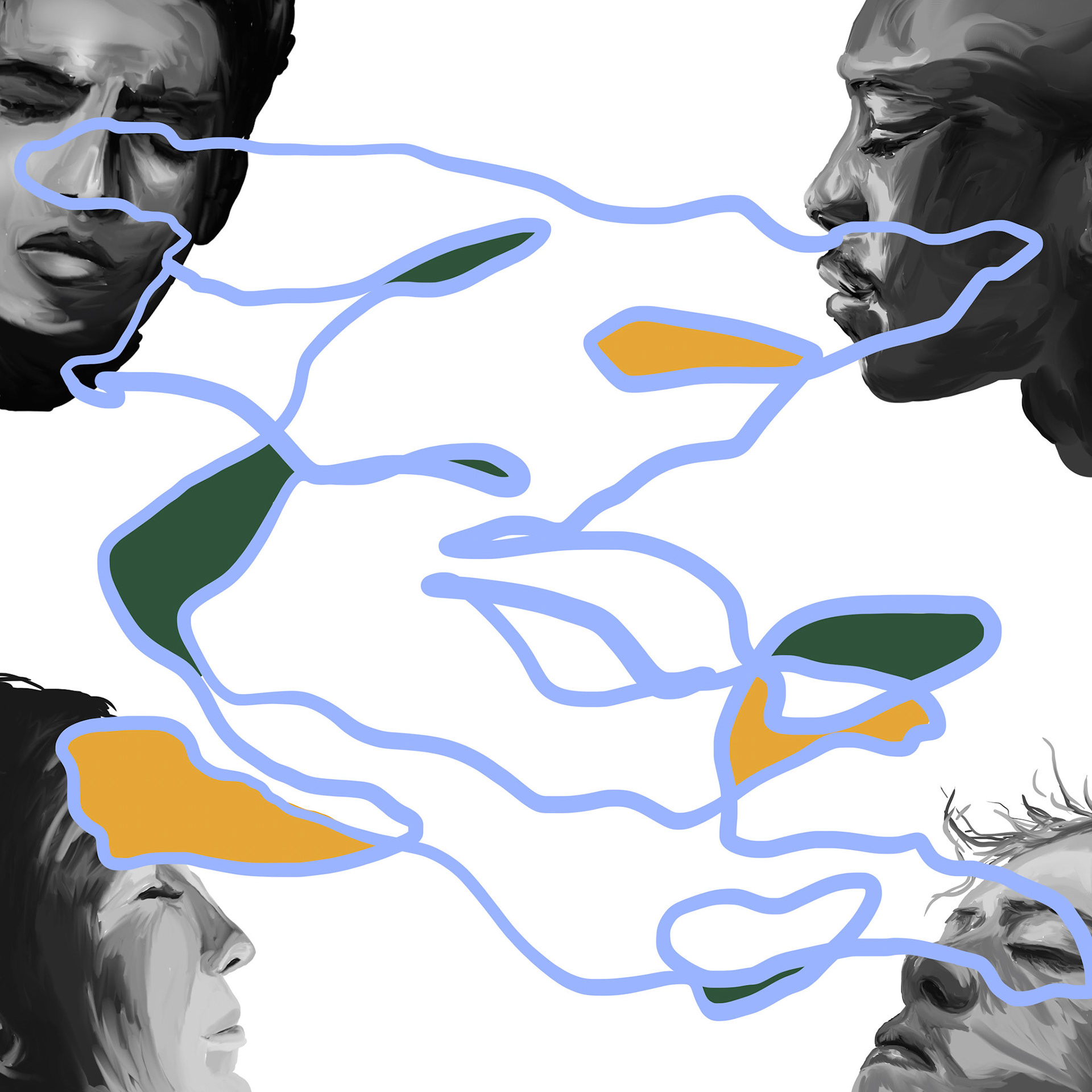 distraction iii (2021), digital painting