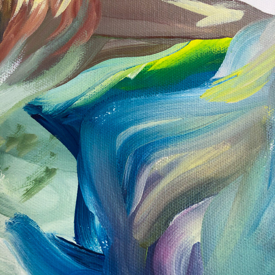 [Detail] Watkins St, (2021), acrylic on canvas, 