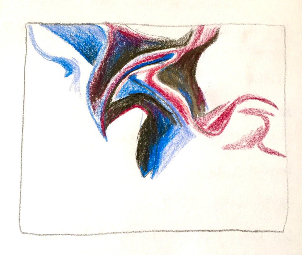 Velvet study (2018), pencil on paper, size unknown